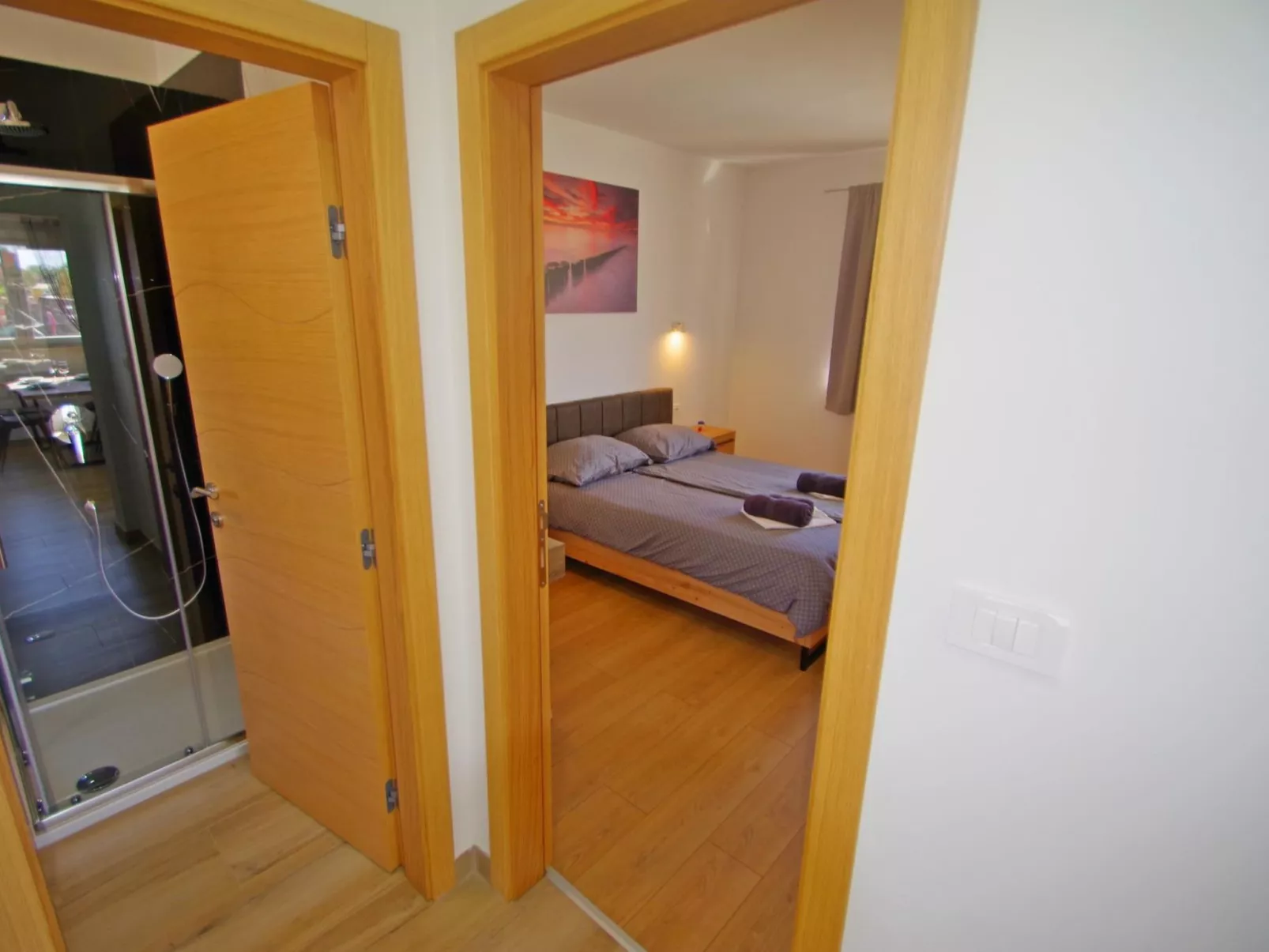 Ferienhaus, privater Pool, Dorf Šišan-Binnen