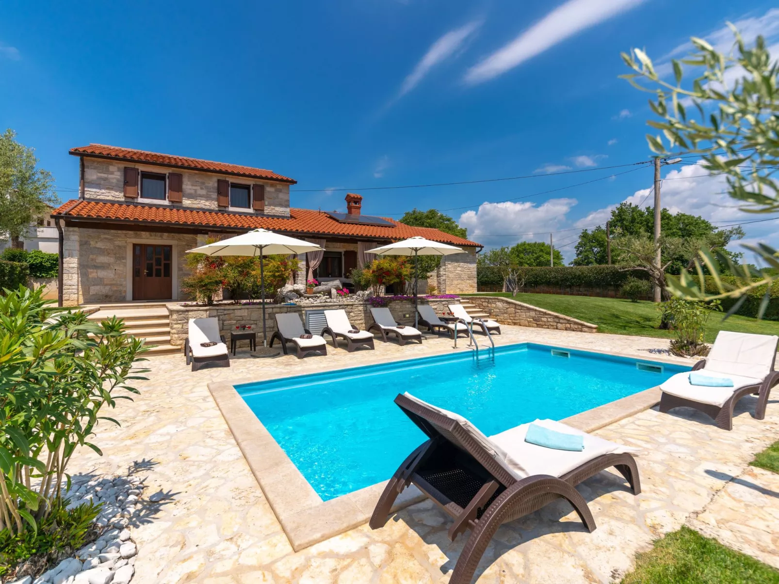 Landhaus Villa Casa Danijel mit Pool und Meerblick-Buiten