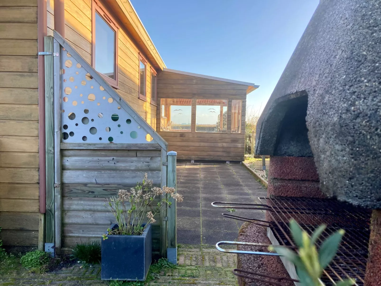 Haus Sonnenschein mit Blick auf das Lauwersmeer-Binnen