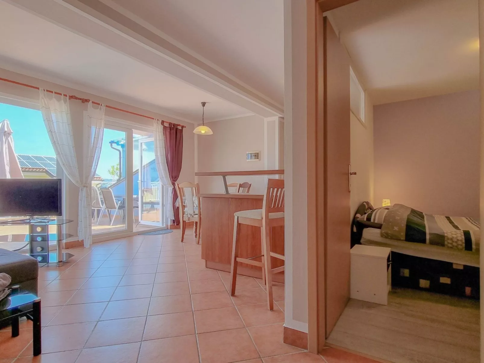 Wohnung 50m vom Meer entfernt für 2-3 Pers.-Binnen