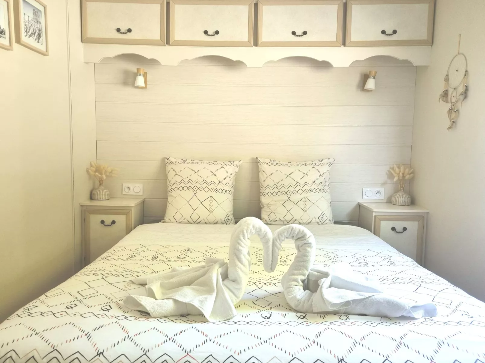 Mobilheim mit privatem Premium-Jacuzzi-Binnen