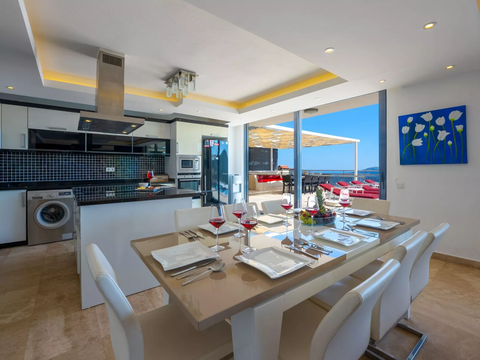 Villa mit Traum-Meerblick für 12 Personen-Binnen