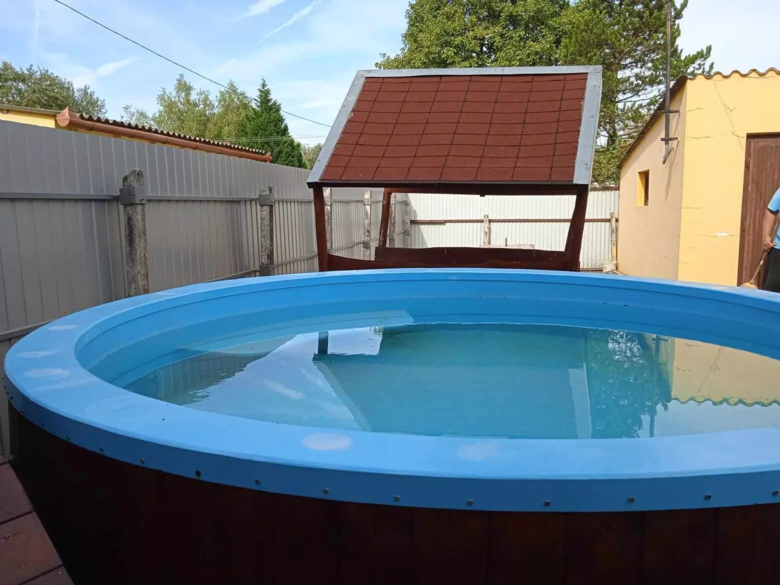 Zwillingsferienhaus mit Pool-Buiten