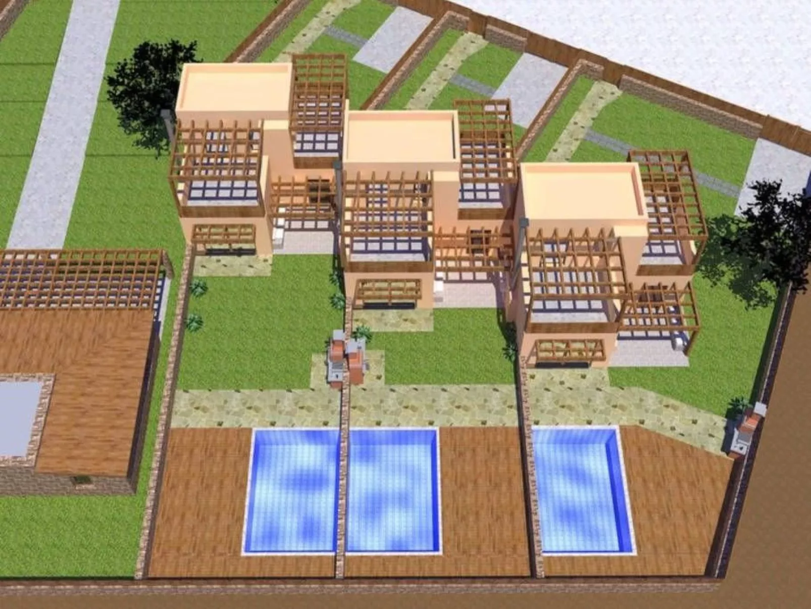 Charmantes Ferienhaus in Archangelos mit großem Balkon-Buiten