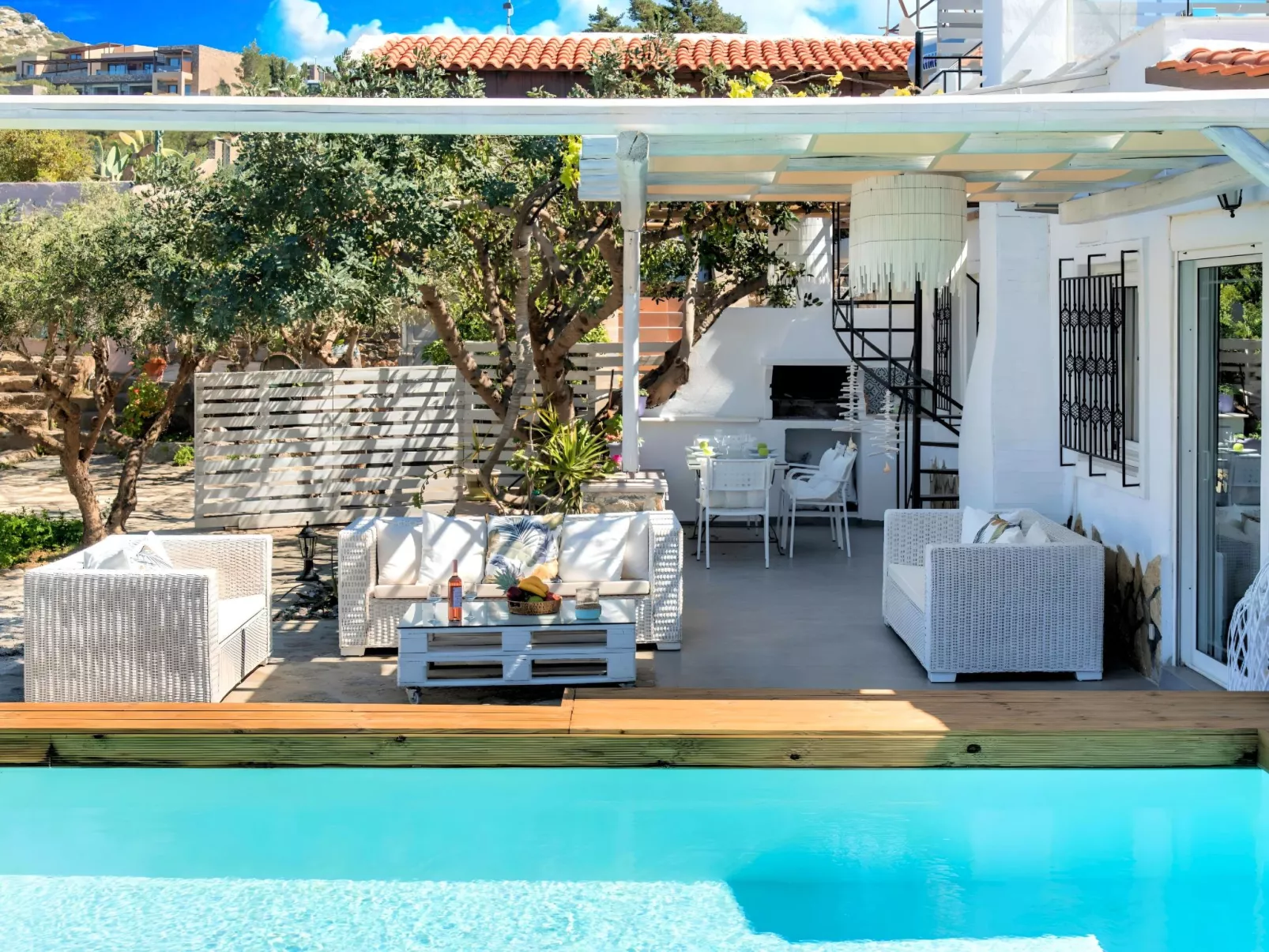 "Cretan Lodge" mit Blick auf das Wasser-Binnen