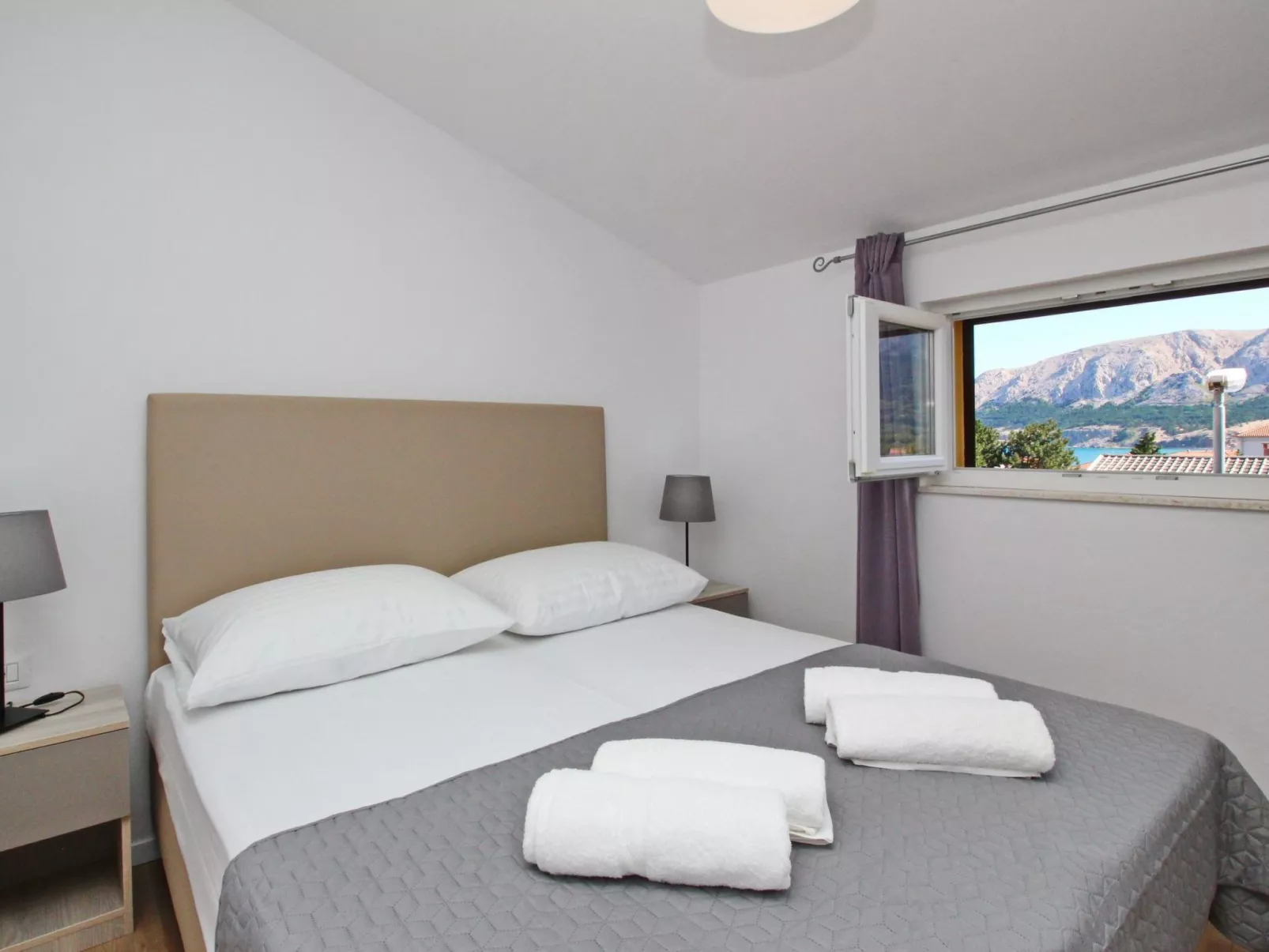 Charmantes Appartement in Baška mit Eigenem Balkon-Binnen