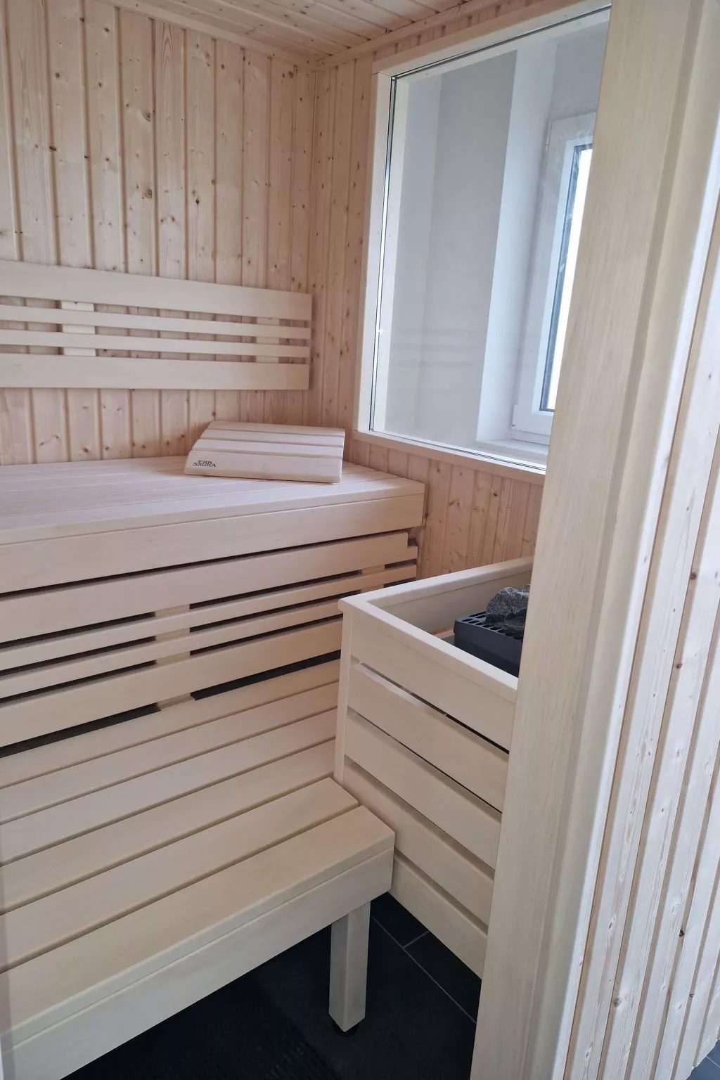 G4 Nordsee-Ferienhaus mit Sauna und Garten-Buiten