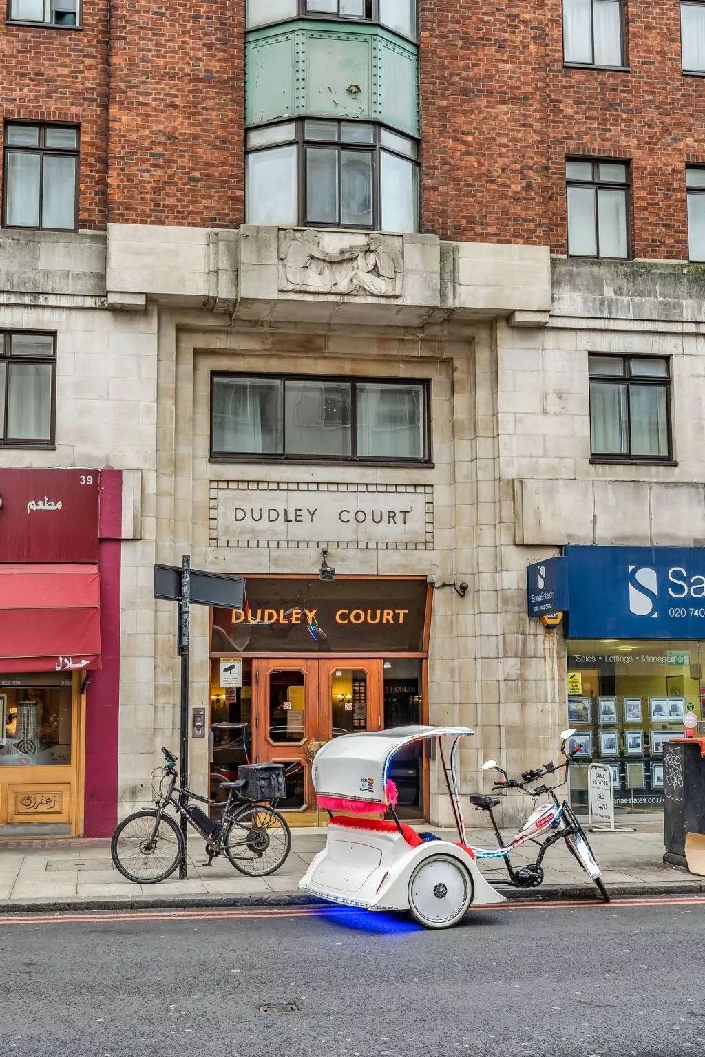 Zentrum von London Marble Arch Oxford Street Hyde Park-Buiten