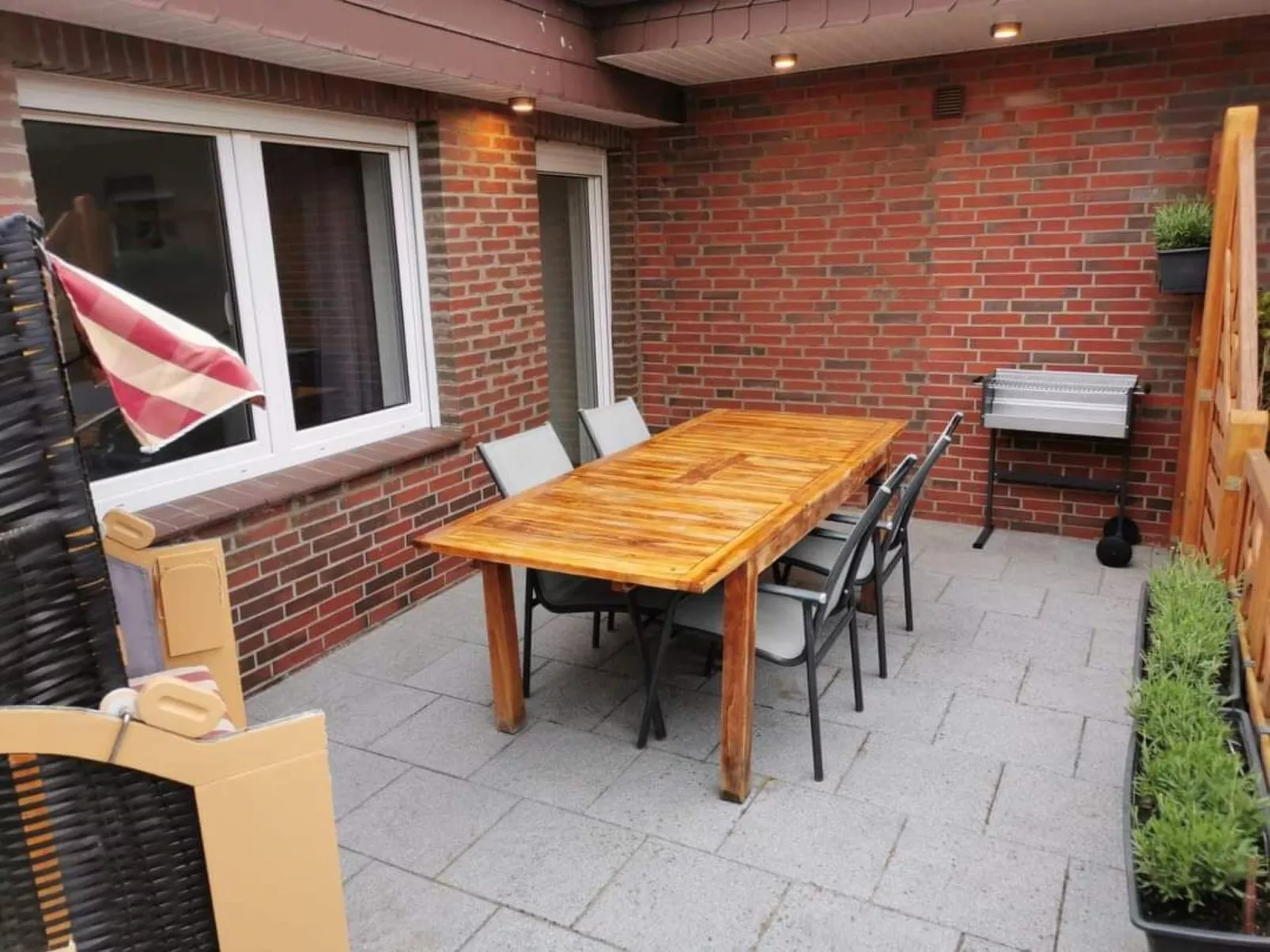 Nordsee Appartement Erdgeschoss-Buiten