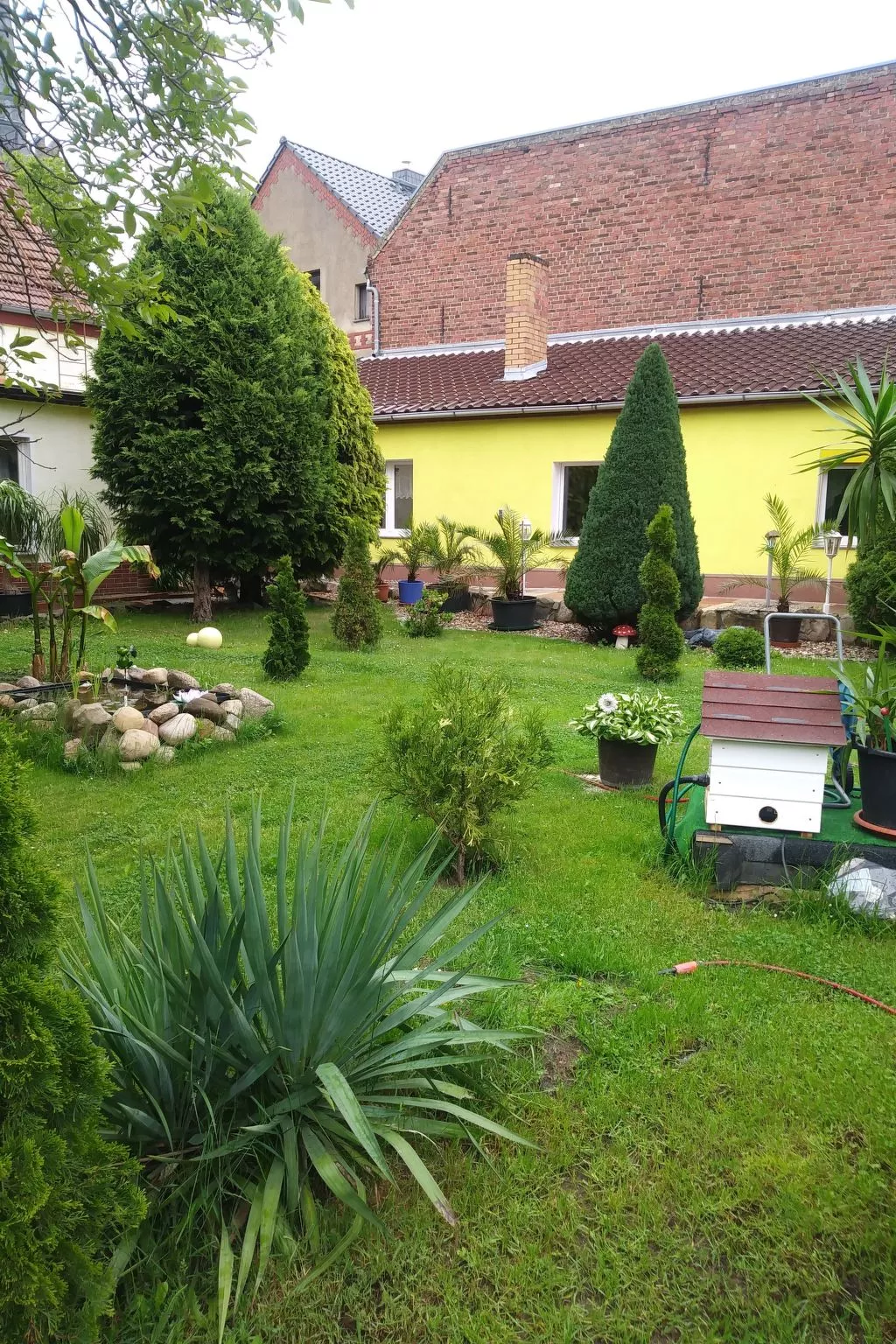 Gemütliche Wohnung mit Terrasse-Buiten