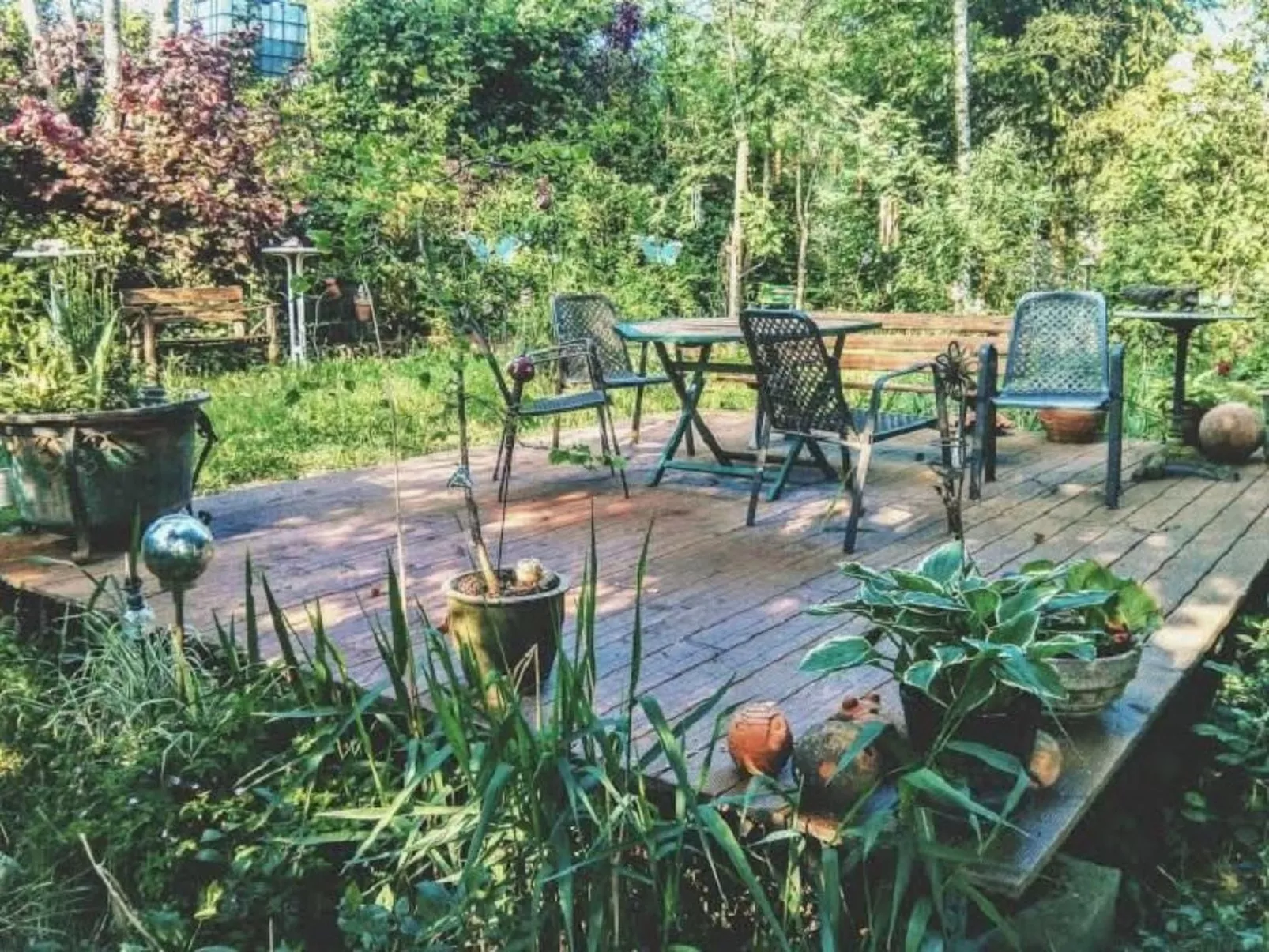 Appartement in Reetz mit Grill und Garten-Buiten