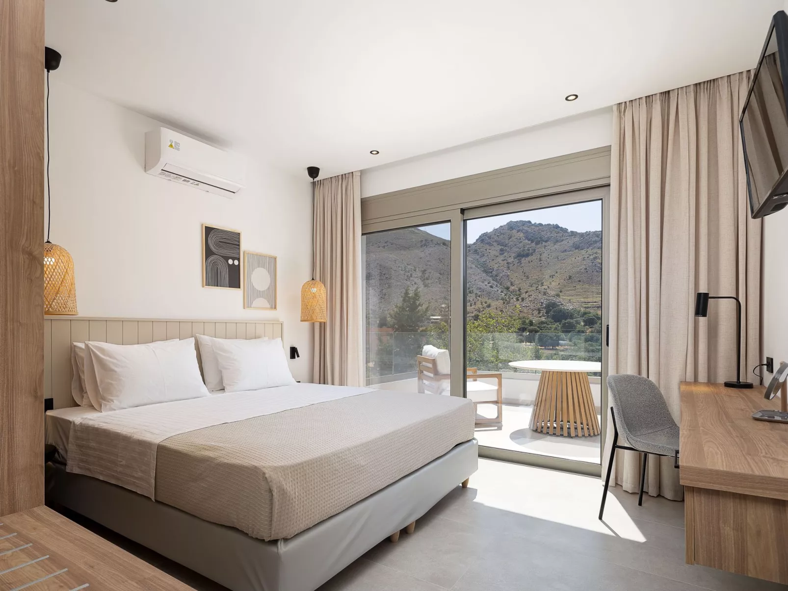 Imbros Villa lll -''Gratis''Beheizter Pool in den Bergen-Binnen