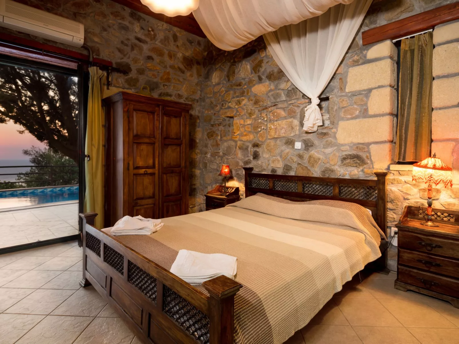 Traditionelle Villa mit Pool und Meerblick Elafonissi-Binnen