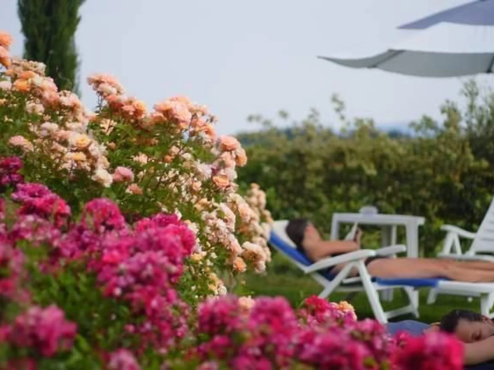 Ferienappartement mit Garten und Panoramablick-Buiten