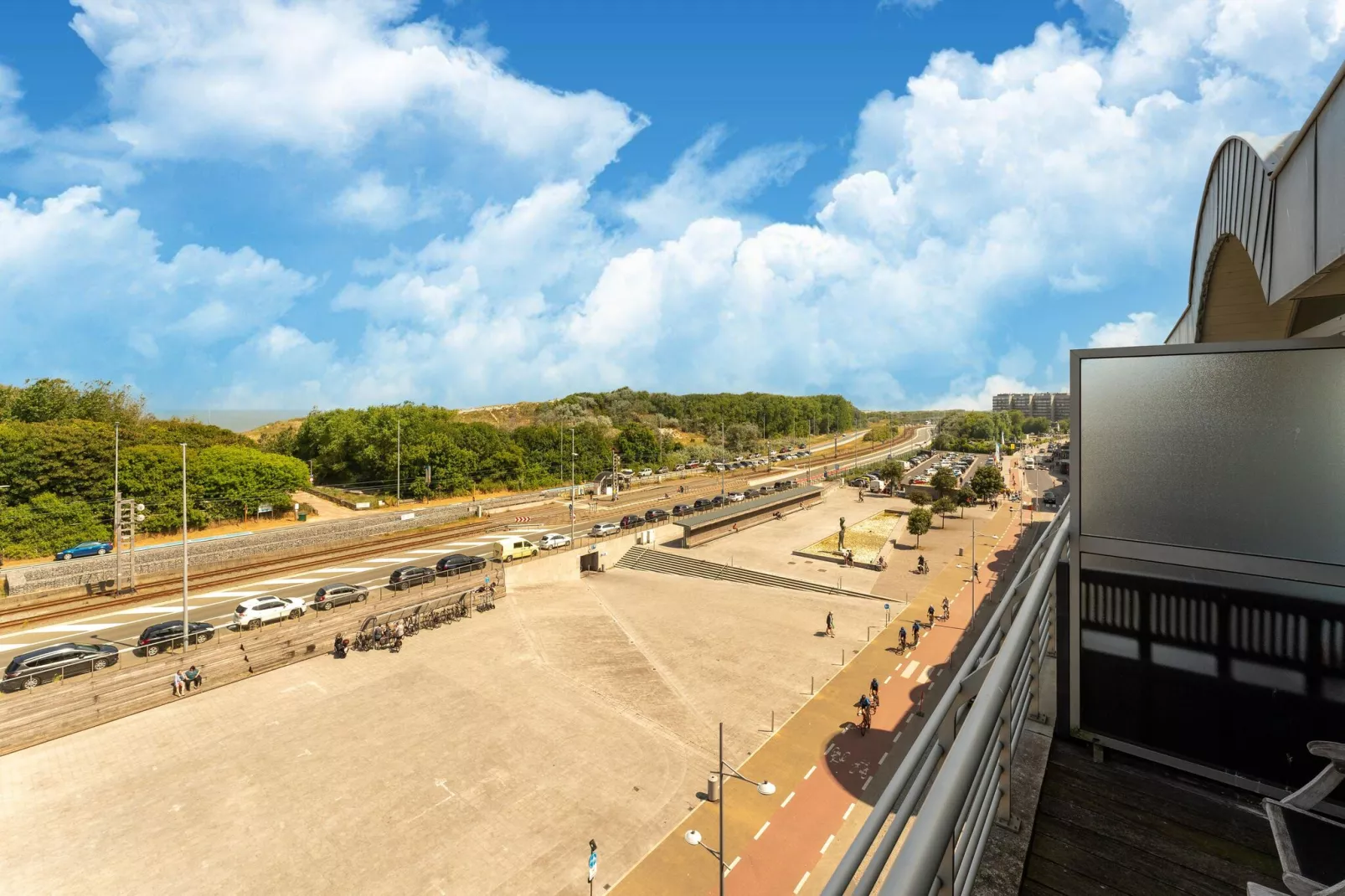 Appartement Bredene-Uitzicht zomer