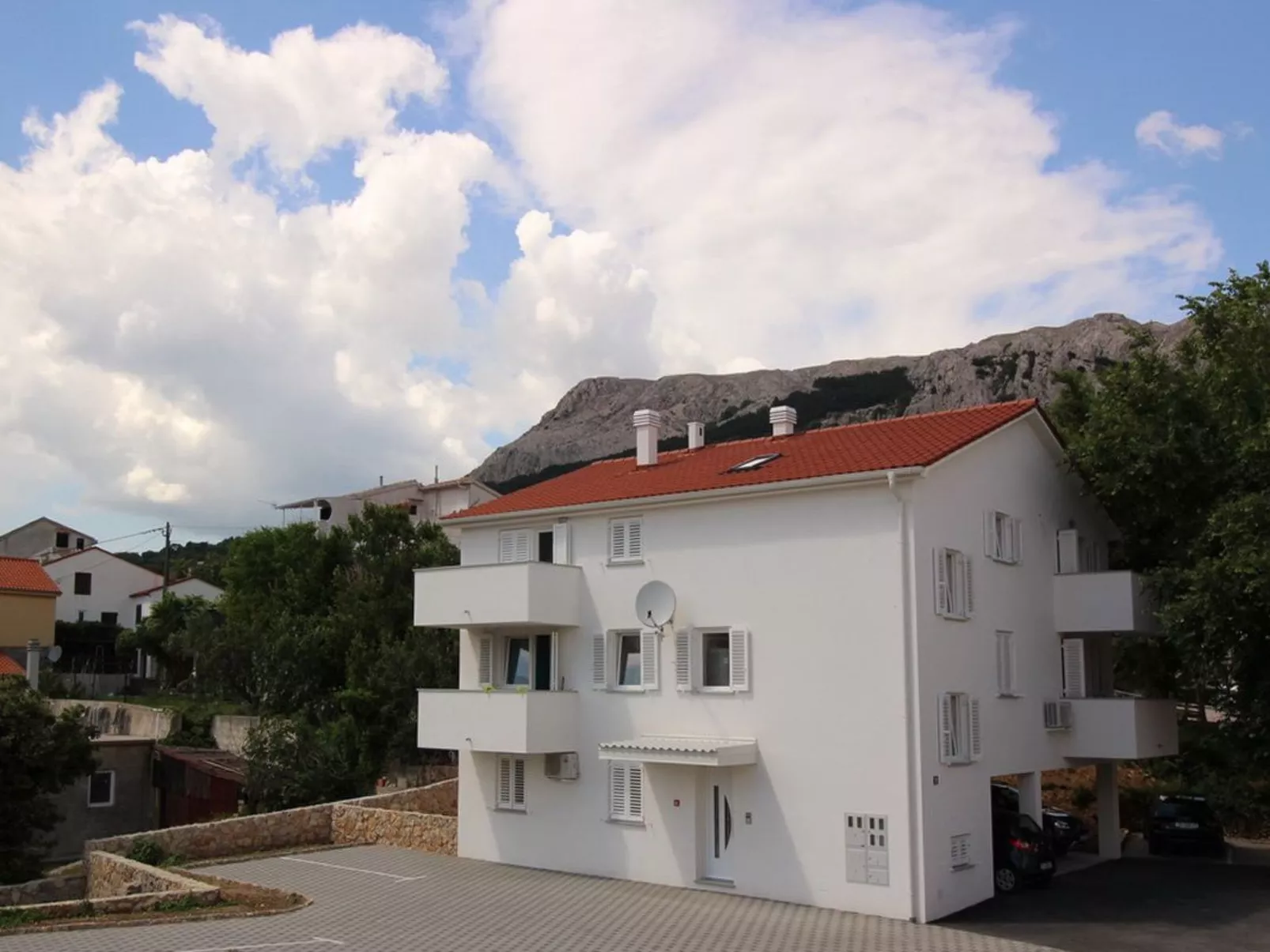 Wohnung in Baška mit Eigenem Balkon-Buiten