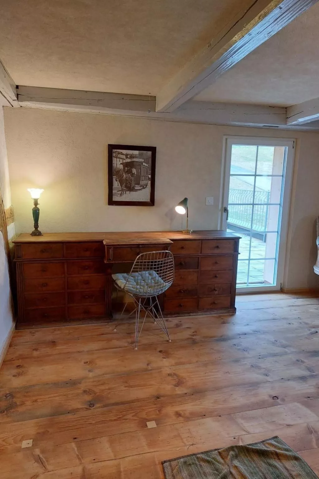 Historisches Riegel-Doppelbauernhaus-Binnen