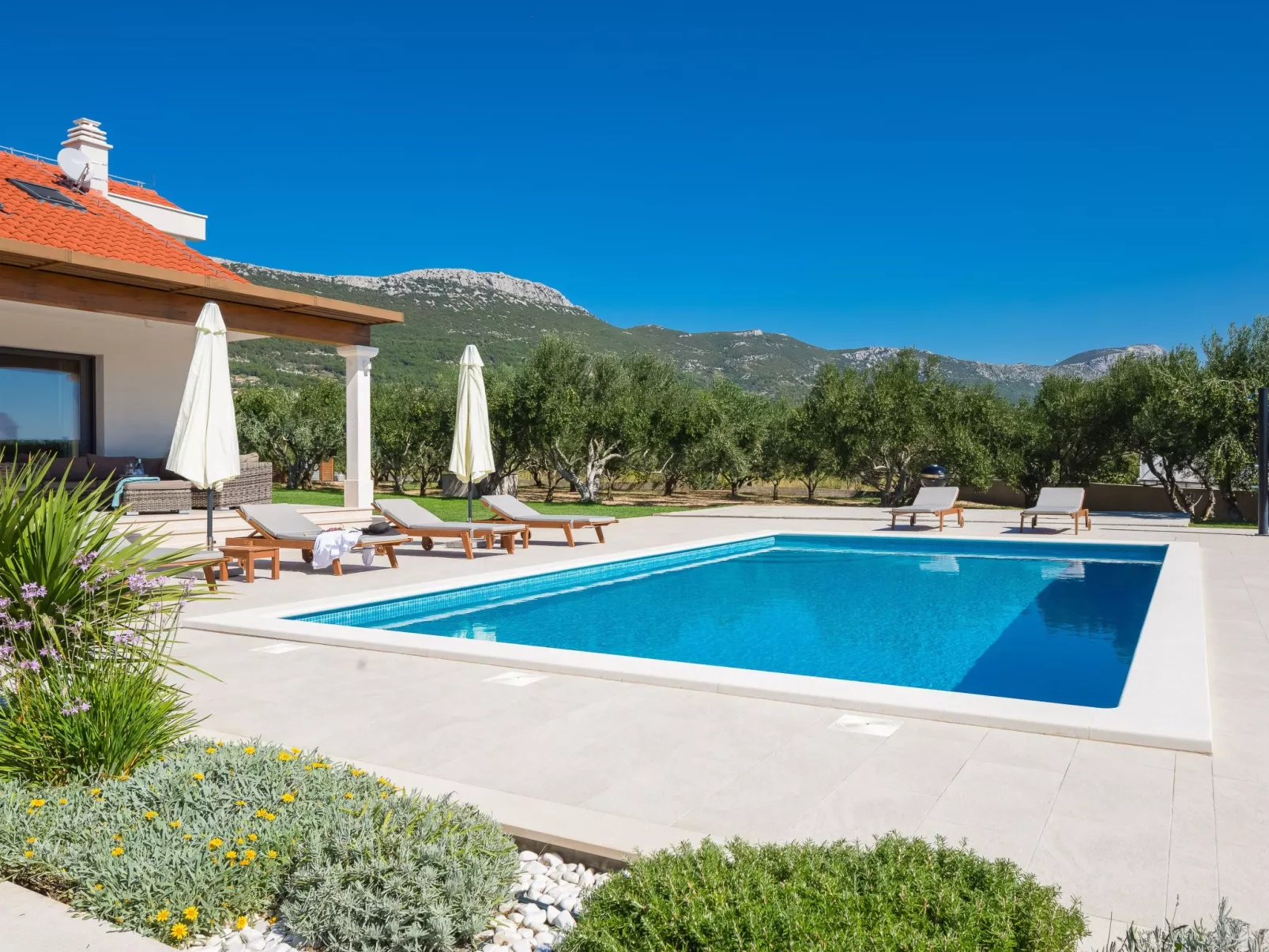 Villa "Cvita" mit eigenem Pool-Buiten