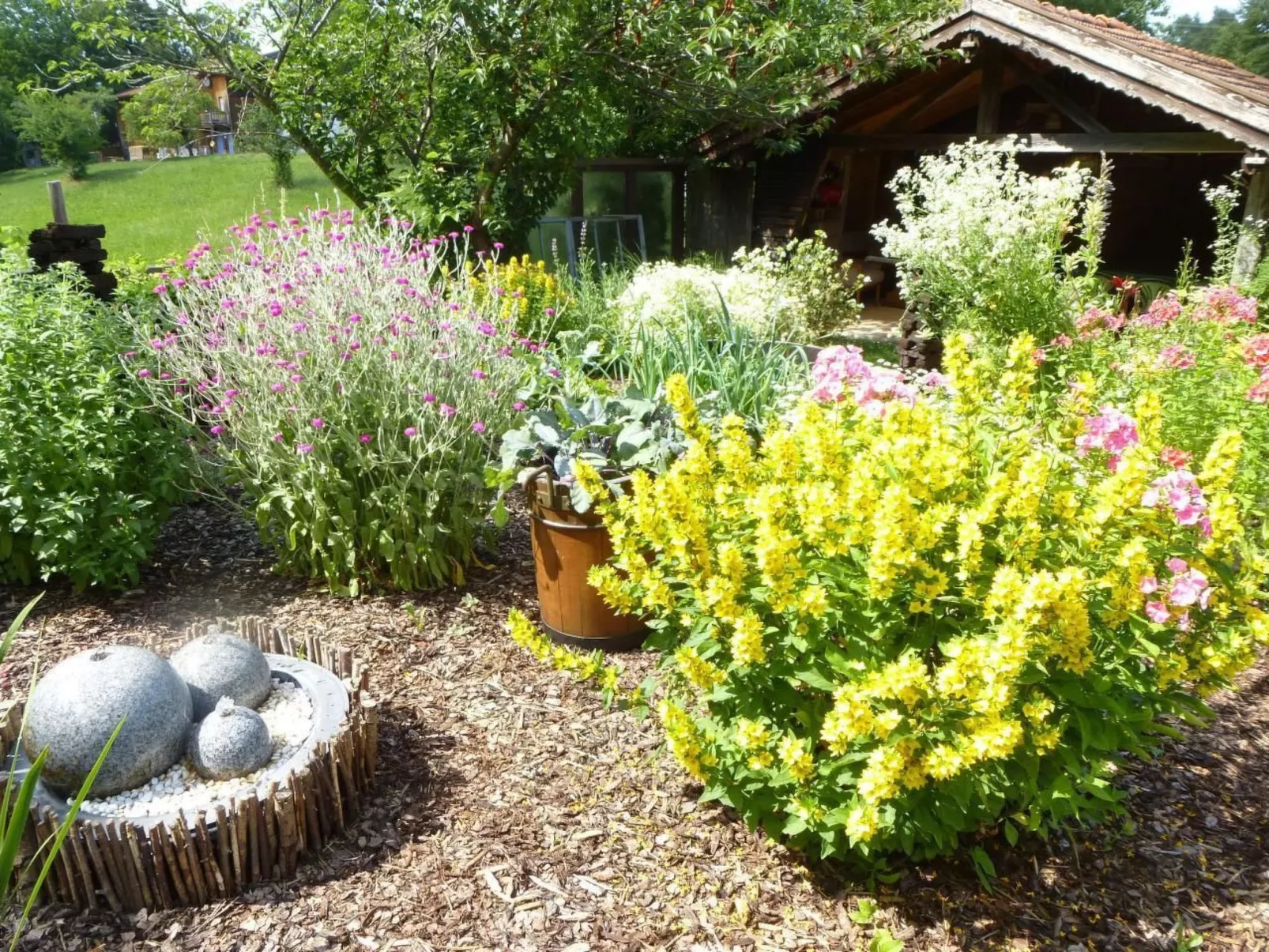 Appartement in Bad Bayersoien mit Großem Garten-Buiten