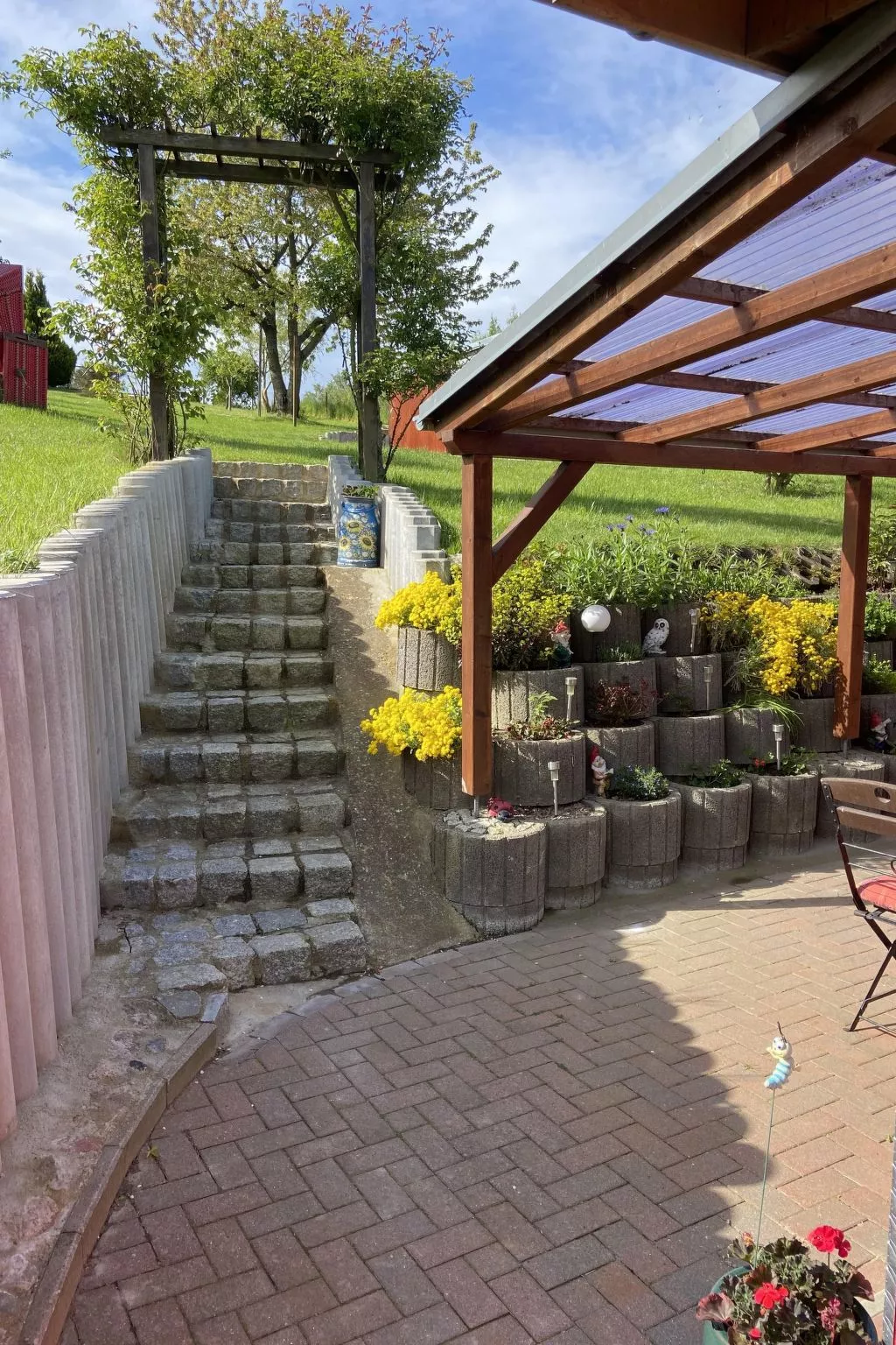 Überdachte Terrasse-Buiten