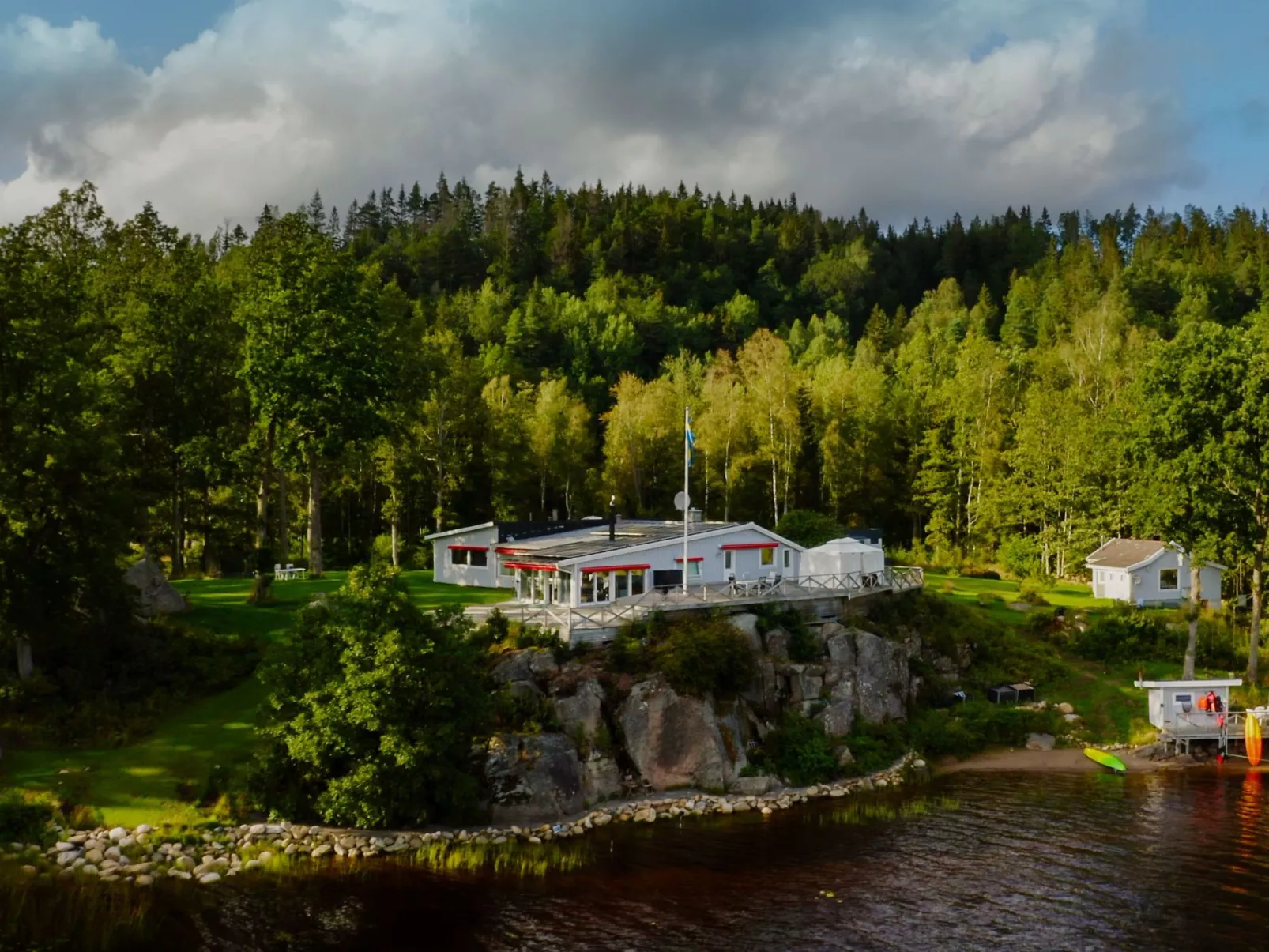 "Évika 1" mit Sauna-Buiten