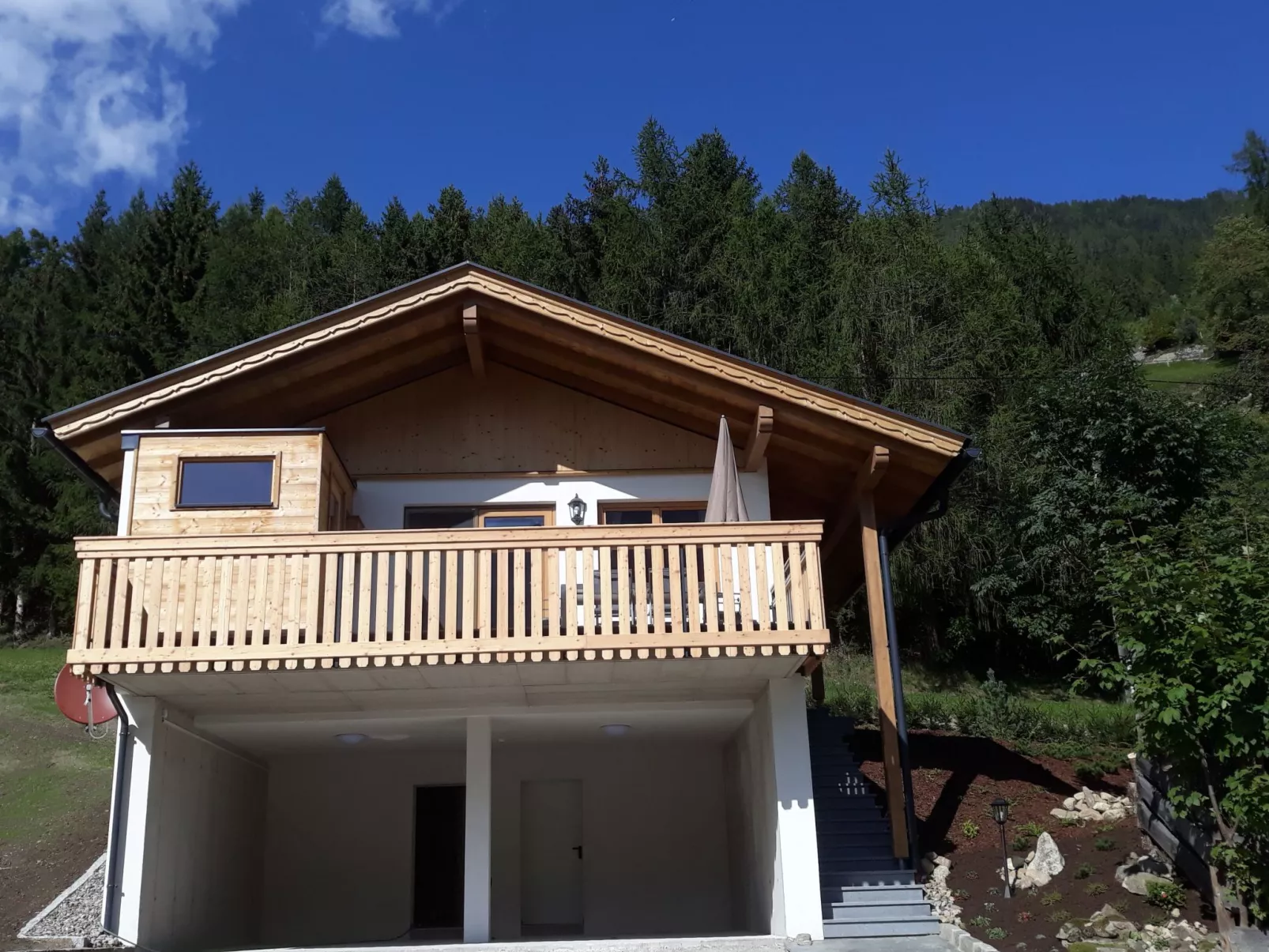 Chalet Waldhof mit Panoramasauna-Buiten