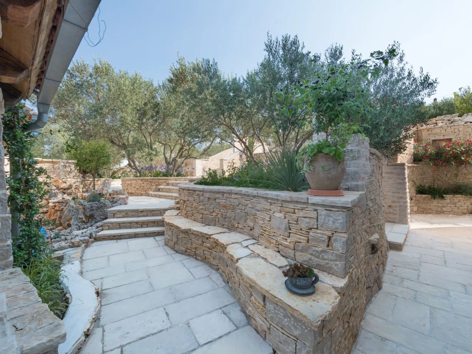 Wohnung "Villa Kos A-1" mit Pool-Buiten