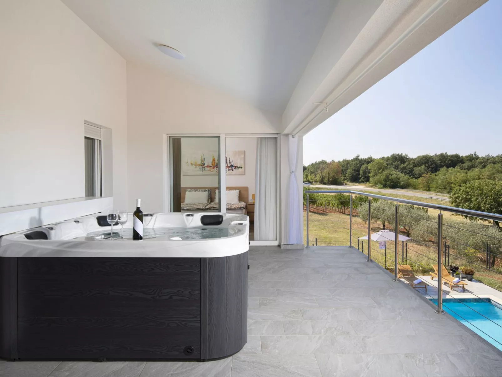 Villa Euphoria mit Pool, Sauna und Whirlpool-Buiten