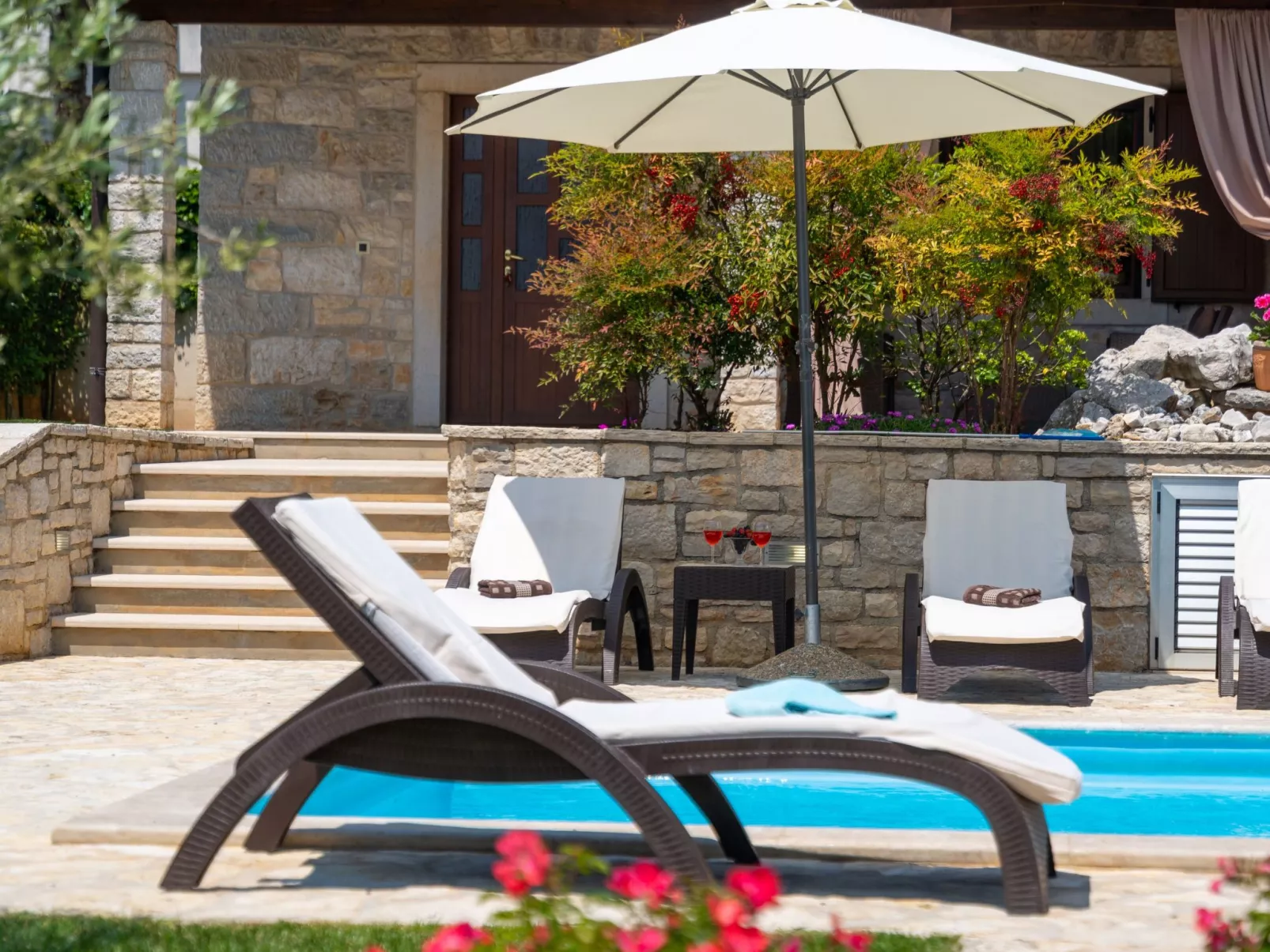 Landhaus Villa Casa Danijel mit Pool und Meerblick-Buiten