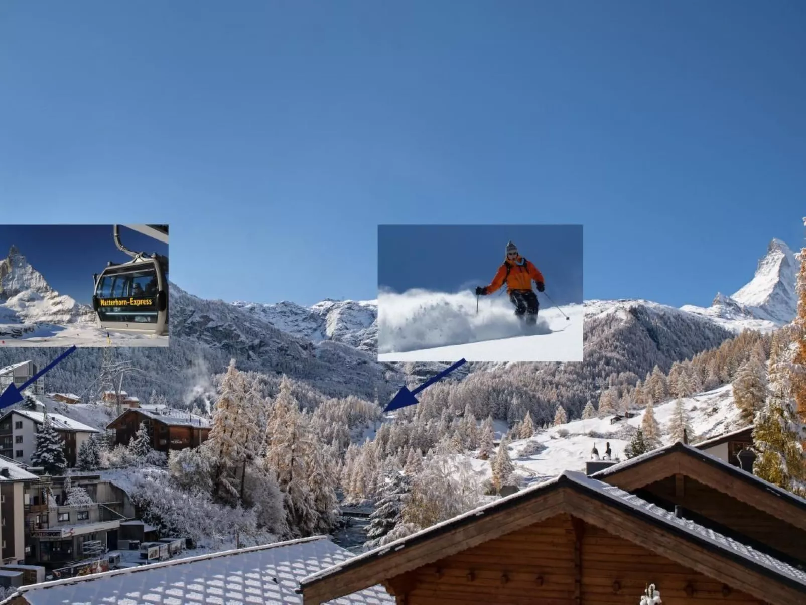 Penthouse Zen - Matterhornblick, 2 Min. vom Lift entfernt-Buiten