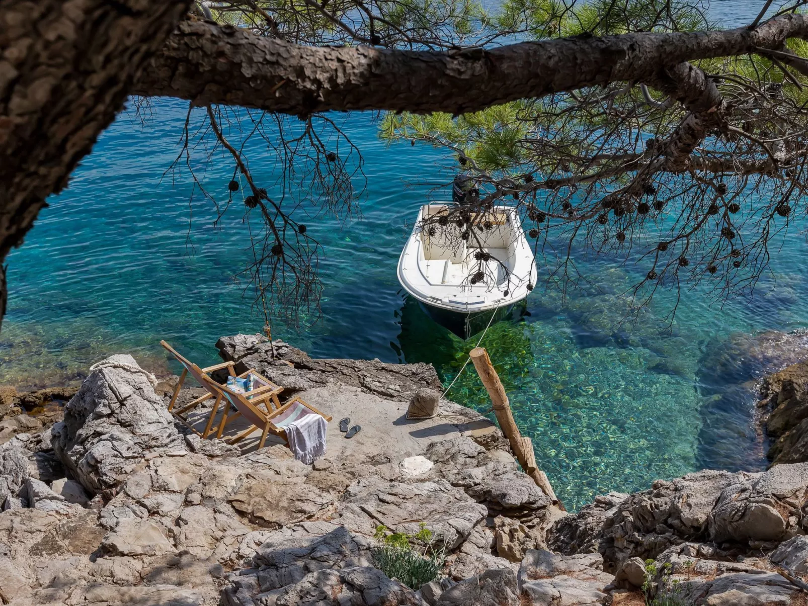 Haus in Općina Sućuraj mit Grill und Terrasse-Buiten