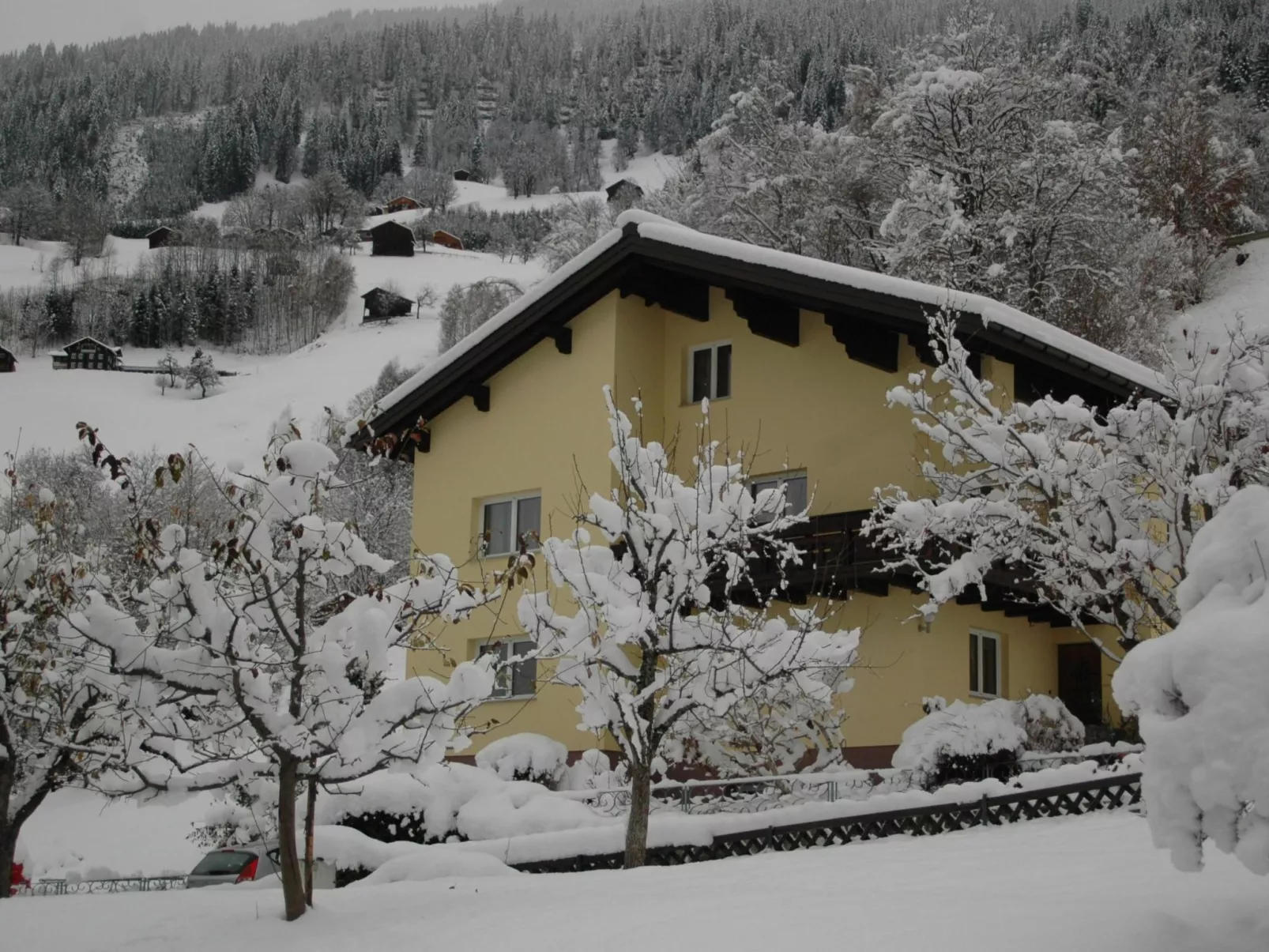 Große Wohnung in Silbertal mit Großem Garten-Buiten