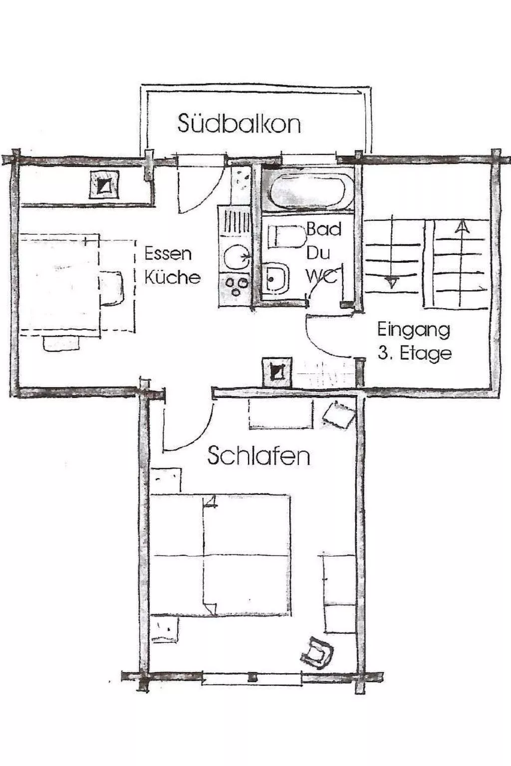 Sonnige Dachwohnung im schönen Lungern-Binnen