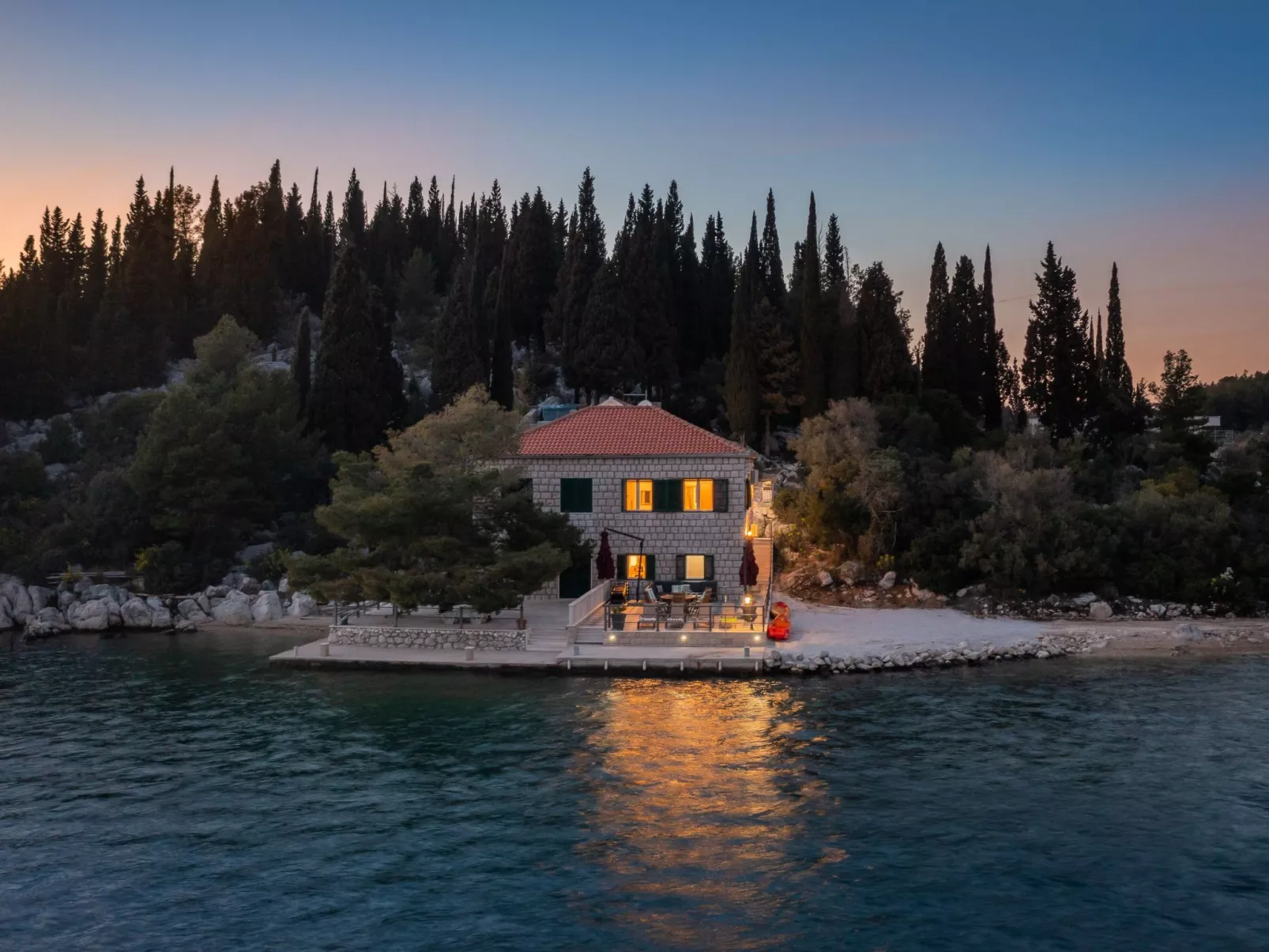 Sonnenaufgang an der Adria - Strandhaus-Image-tags.info