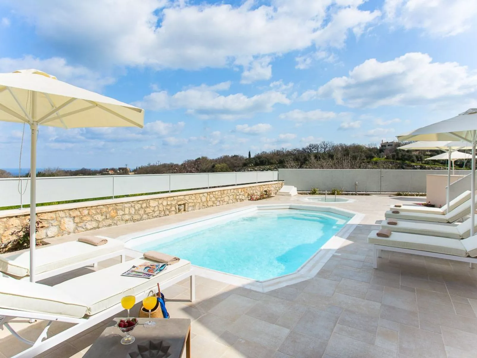 Deluxe Villa Ianthos - Whirlpool im Freien, Kinderpool-Binnen