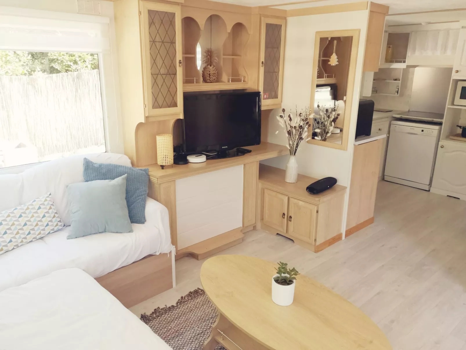 Mobilheim mit privatem Premium-Jacuzzi-Binnen