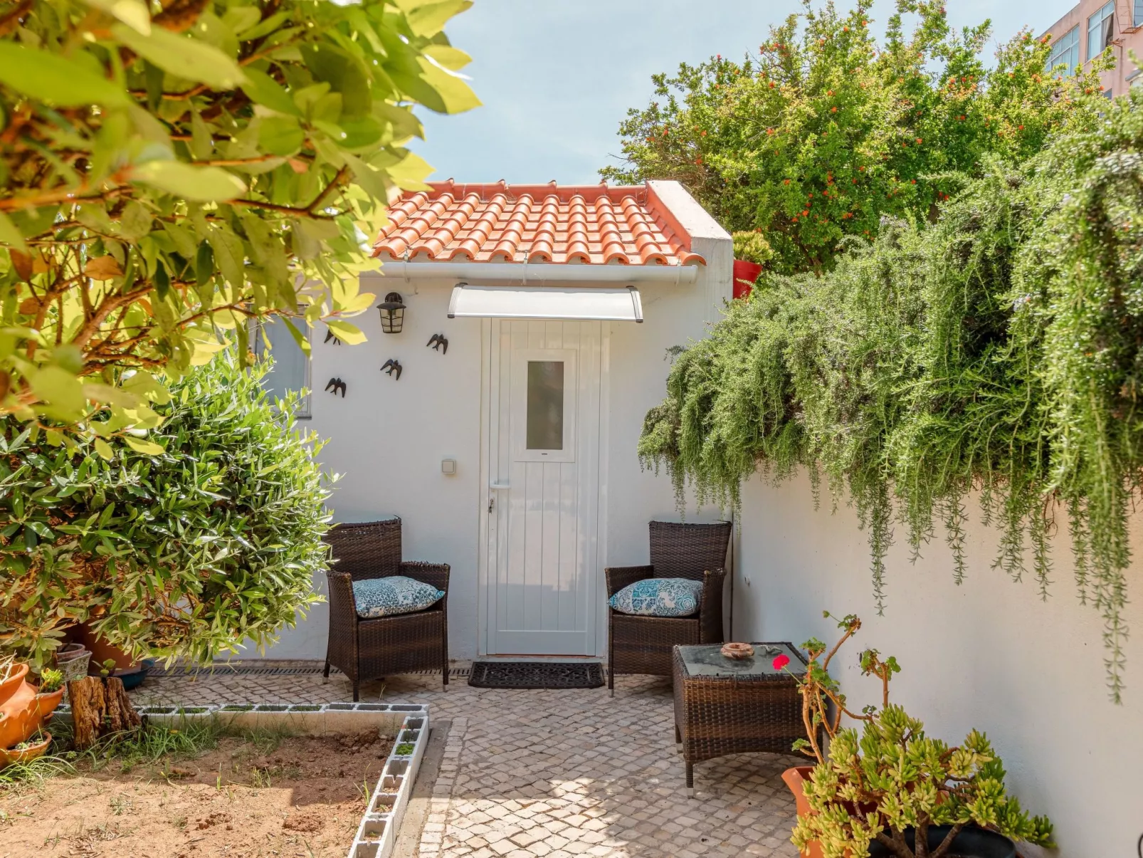 Nette Wohnung mit Kleinem gemeinsamem Pool - Buiten