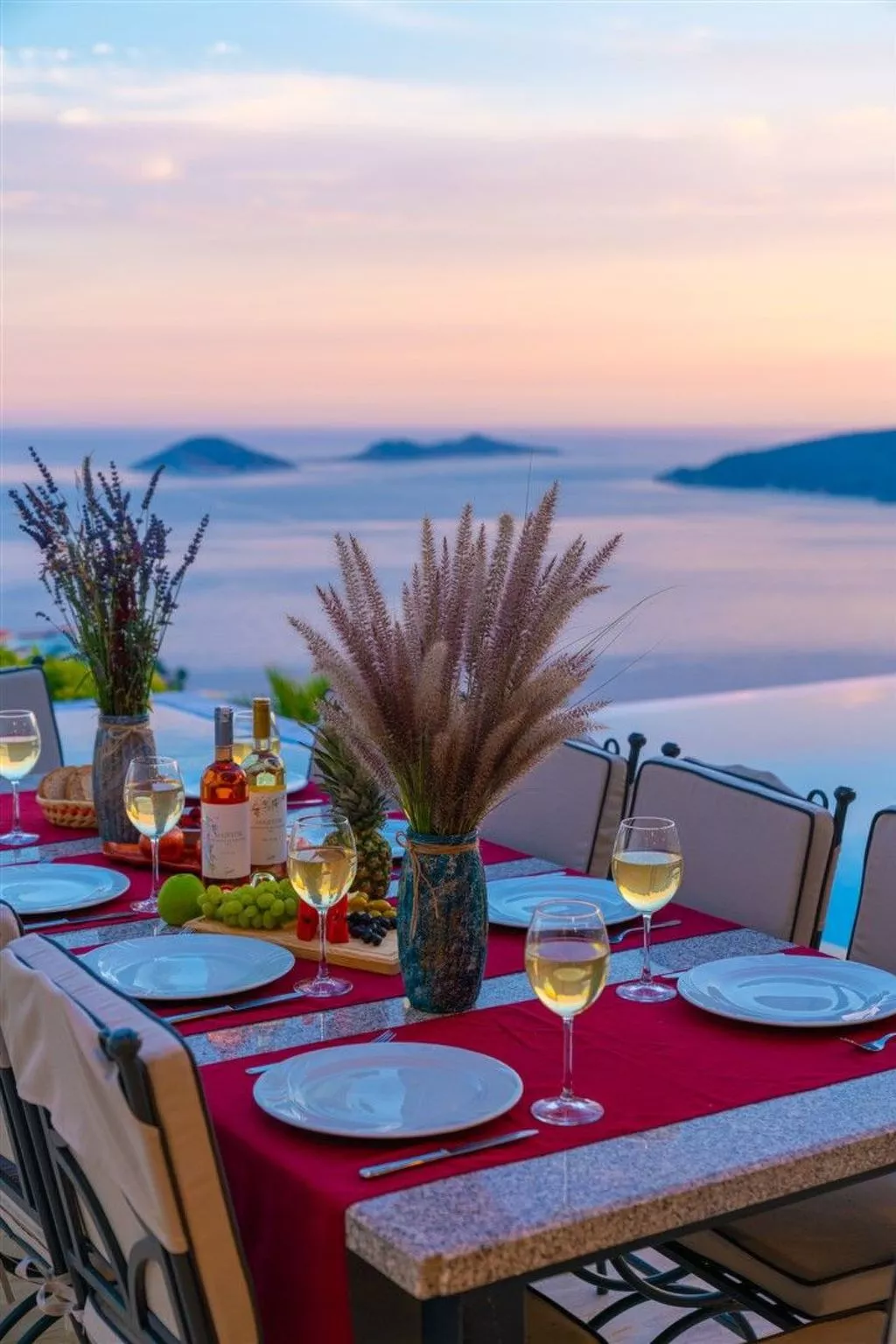 Villa Blueline mit Pool und Meerblick, im Zentrum-Buiten