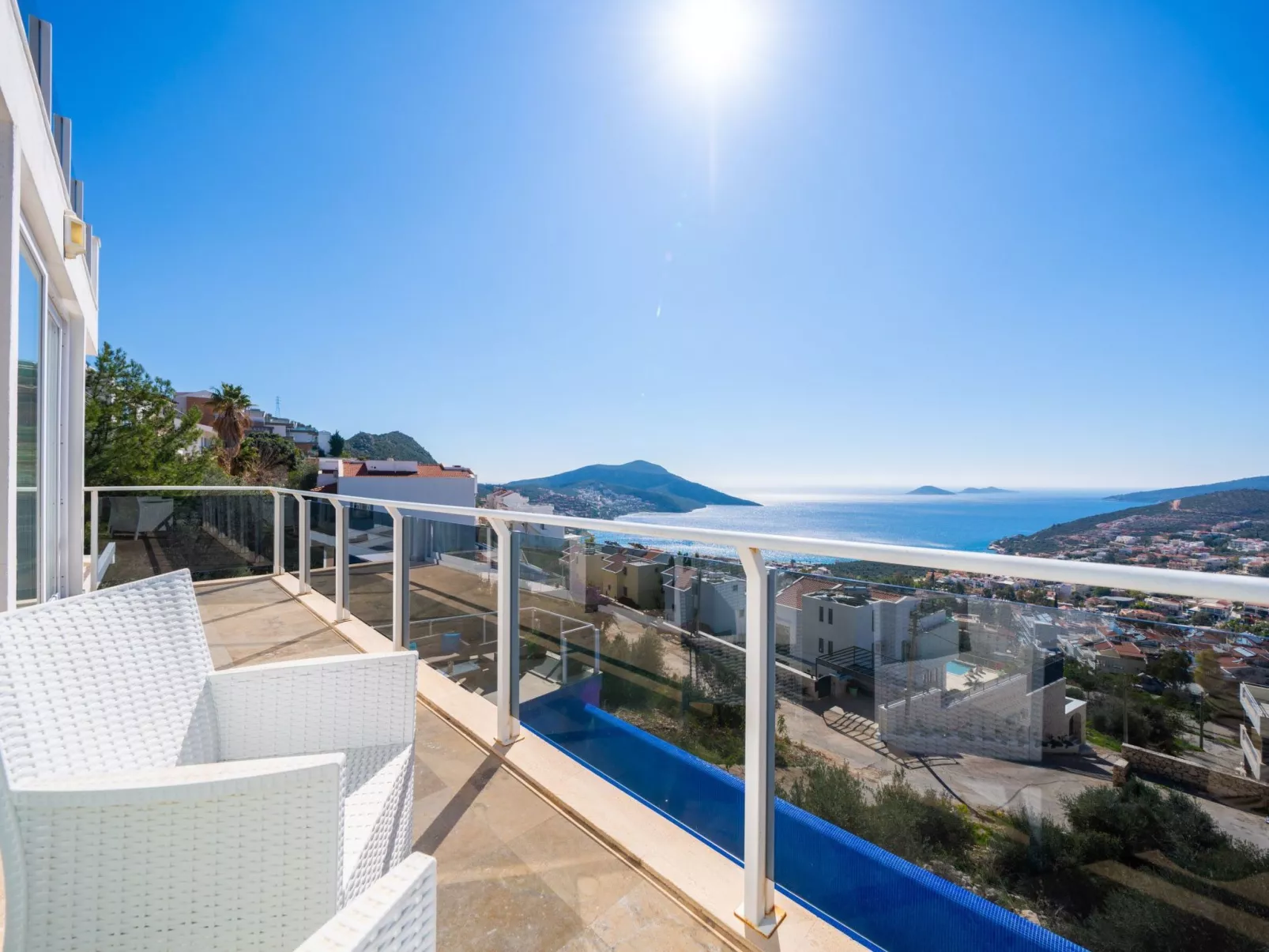 Luxuriöse Villa mit Meerblick in Kalkan Kalamar-Buiten