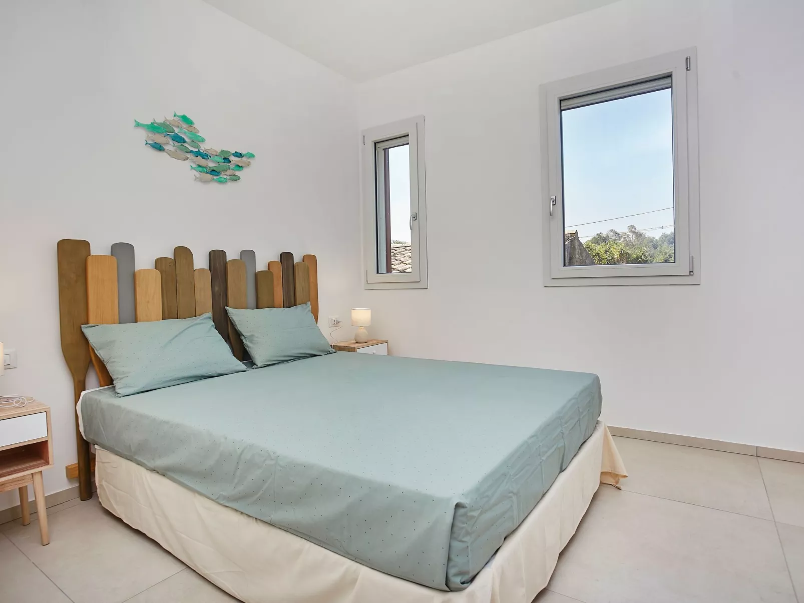 Grüne Wohnung 1 Stockwerk-Binnen