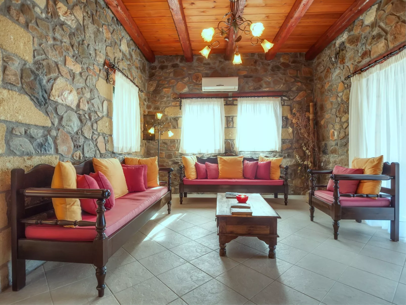 Traditionelle Villa mit Pool und Meerblick Elafonissi-Binnen