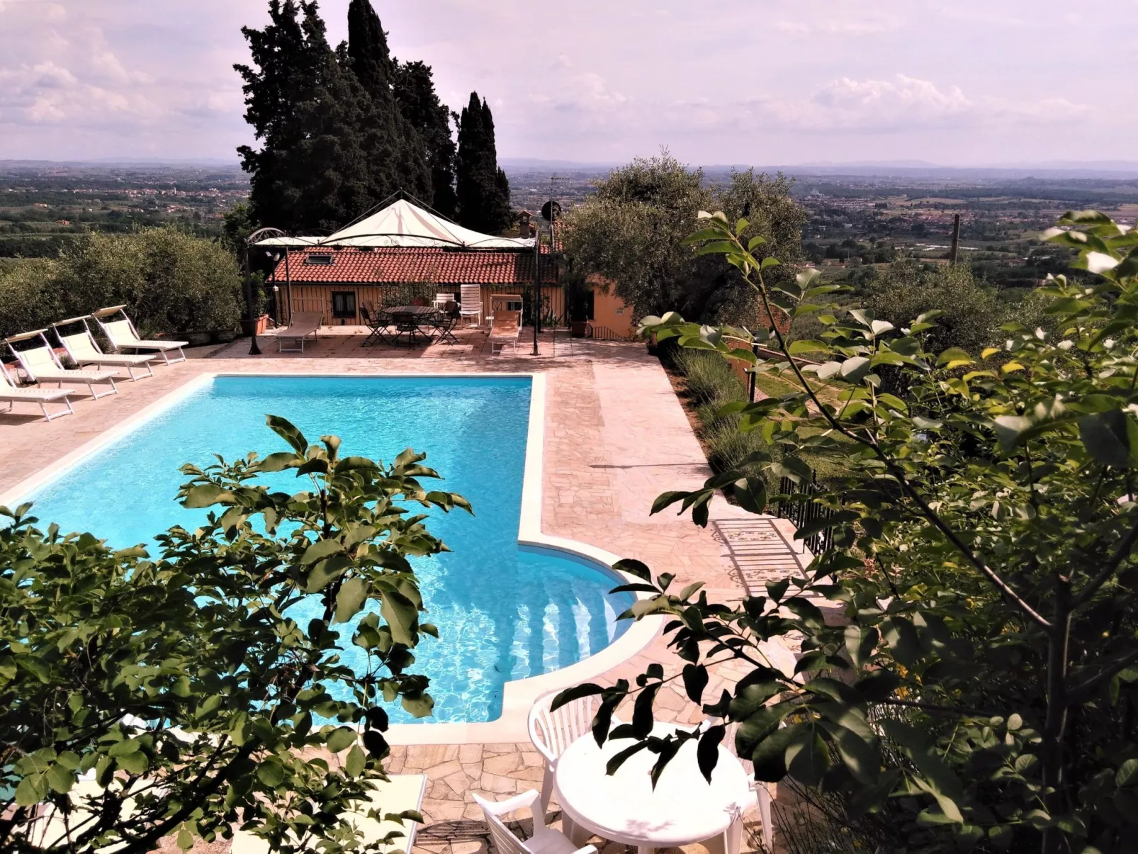 Toskanische Villa 14 Personen Ultra-Panoramapool-Buiten