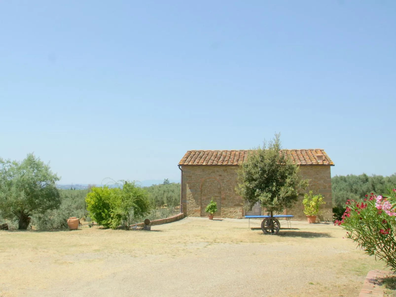 Teil eines alten toskanischen Bauernhauses für 4-6 Personen-Buiten