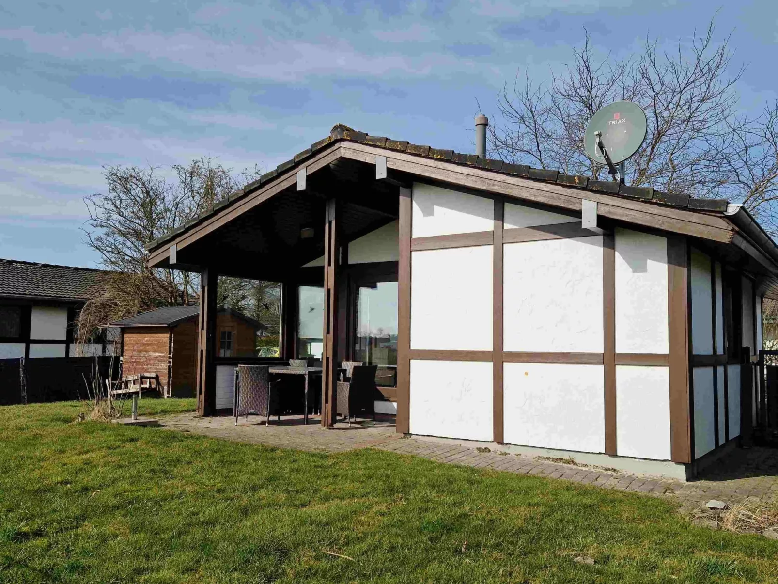 Haus F 21, Randlage mit Wiesenweitblick eingezäu-Buiten