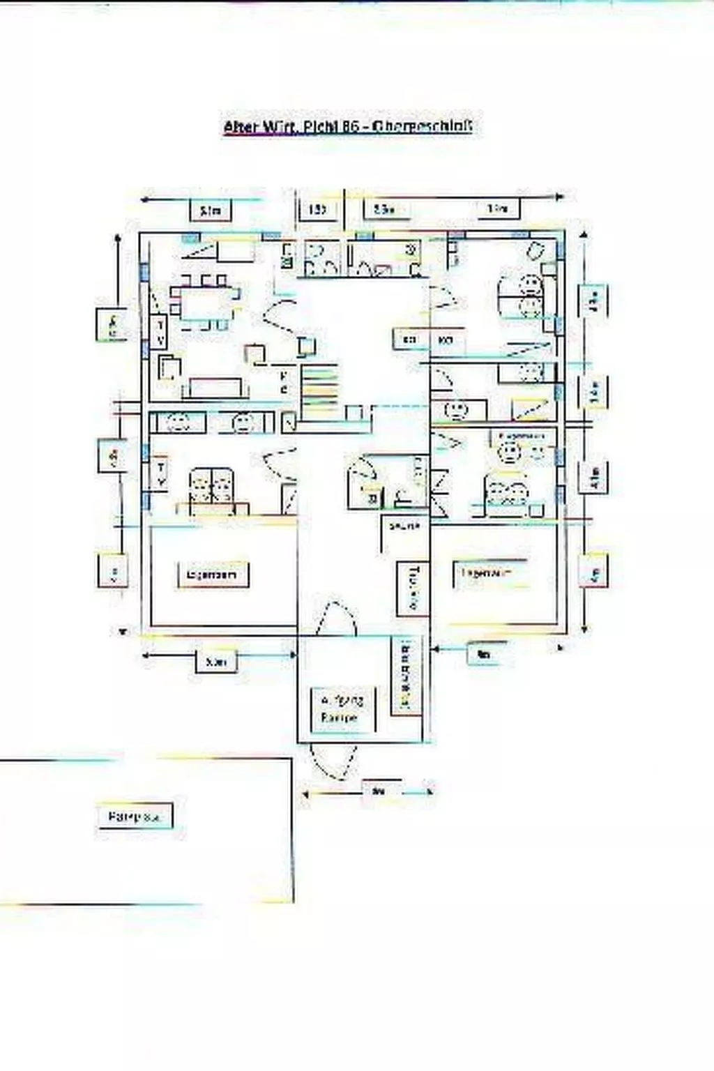 Große Wohnung im ersten Stock, mit großem Garten-Binnen