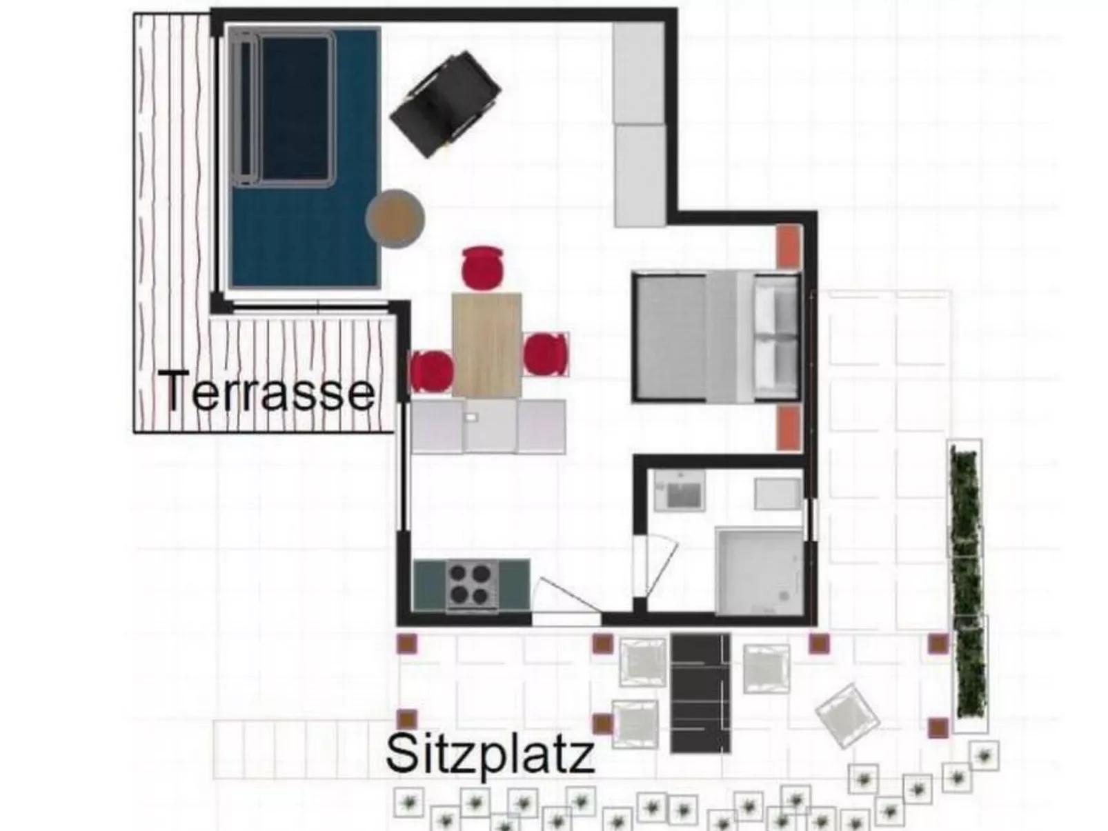 Studio Ruben 2-Bett Wohnung-Binnen