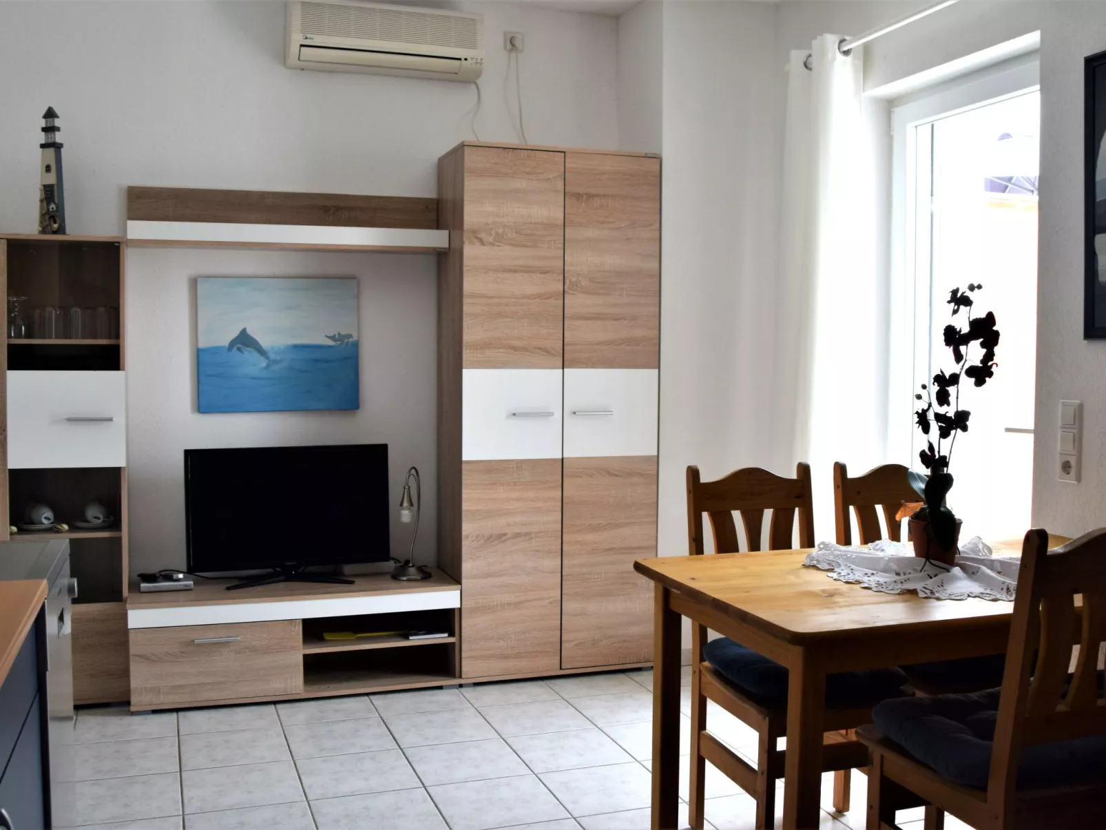 Für vier Personen mit Balkon im ersten Obergeschoss gelegen-Binnen