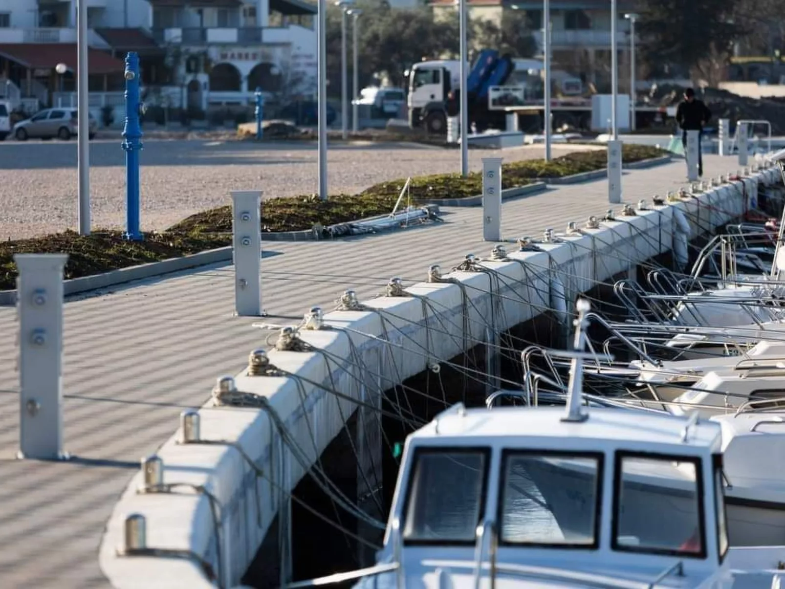 Mobilheim mit Blick auf das Wasser-Buiten