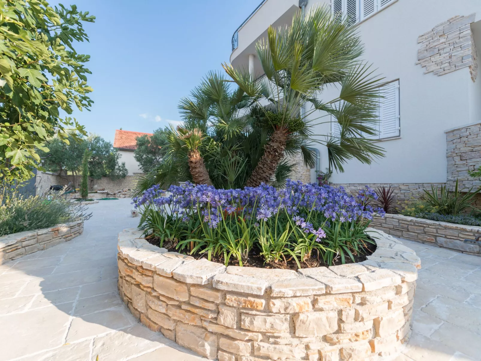 Wohnung "Villa Kos A-1" mit Pool-Buiten