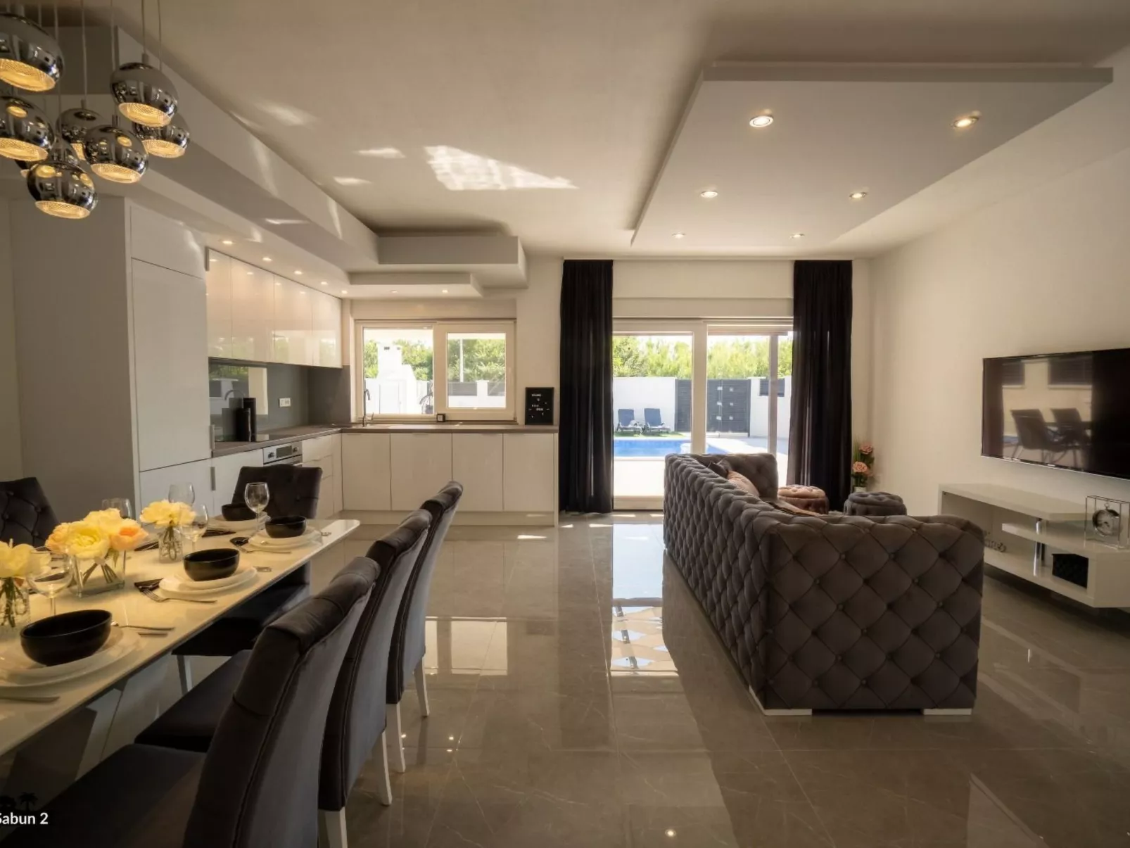 Villa mit beheiztem Pool Privlaka - TA Leut Agency-Binnen